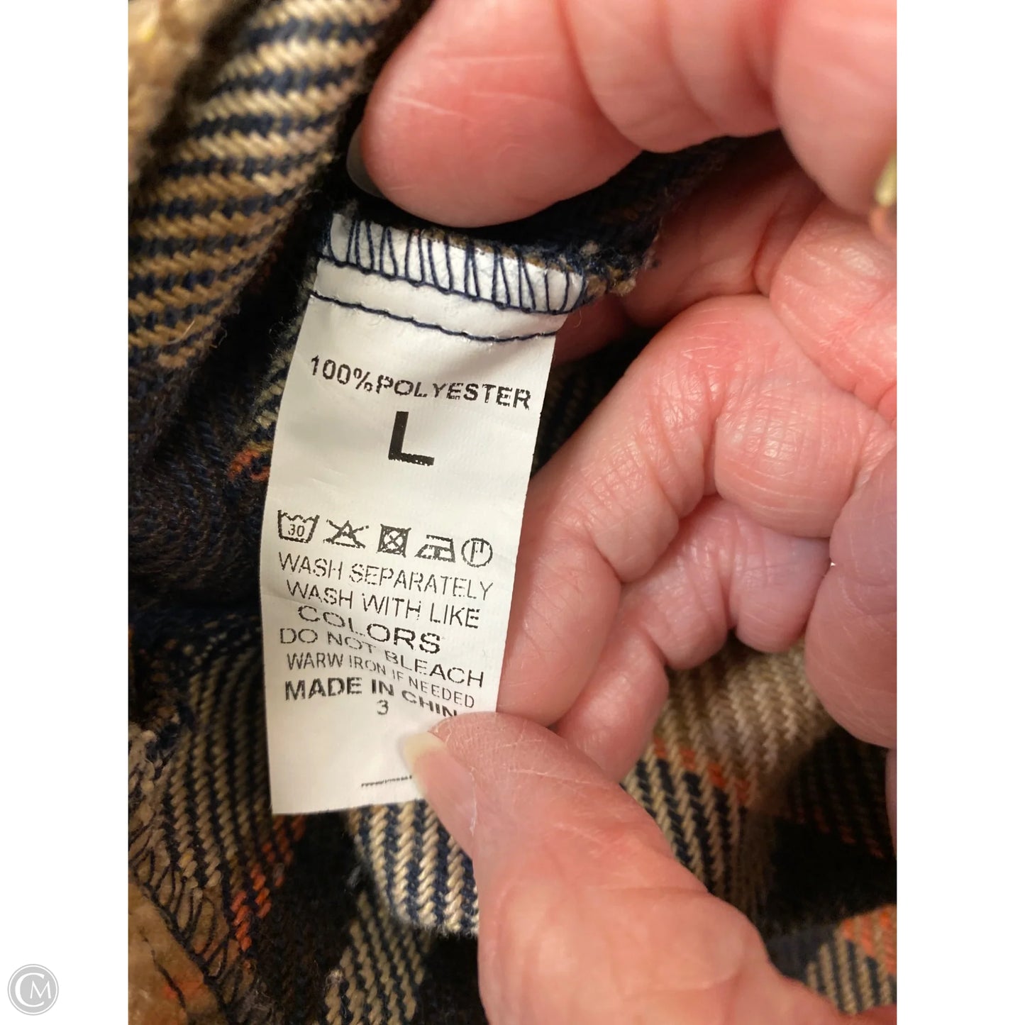 Jacket Other By Clothes Mentor In Tan, Size: L