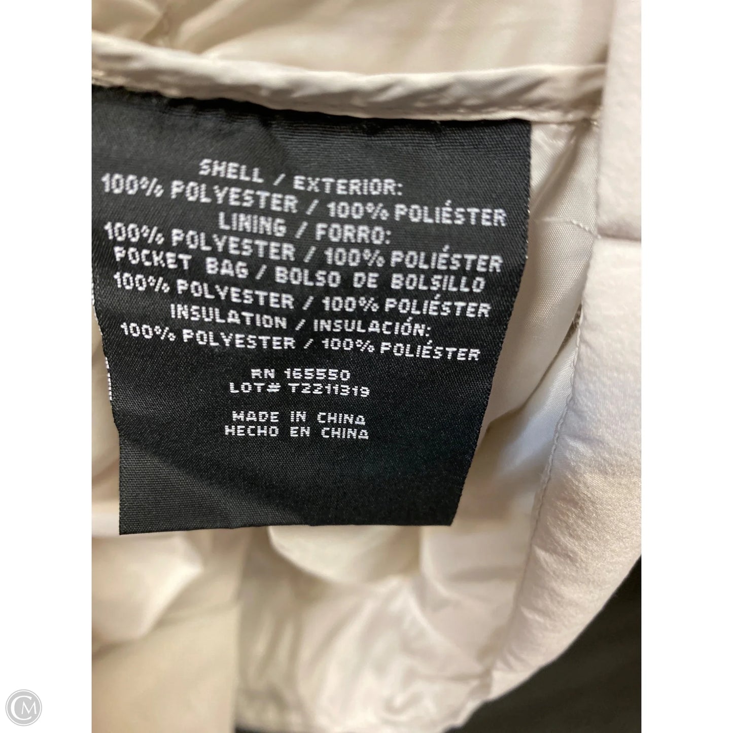 Coat Puffer & Quilted By 32 Degrees In Cream, Size: Xl