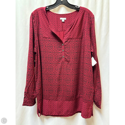 Sweater By J. Jill In Maroon, Size: 1x