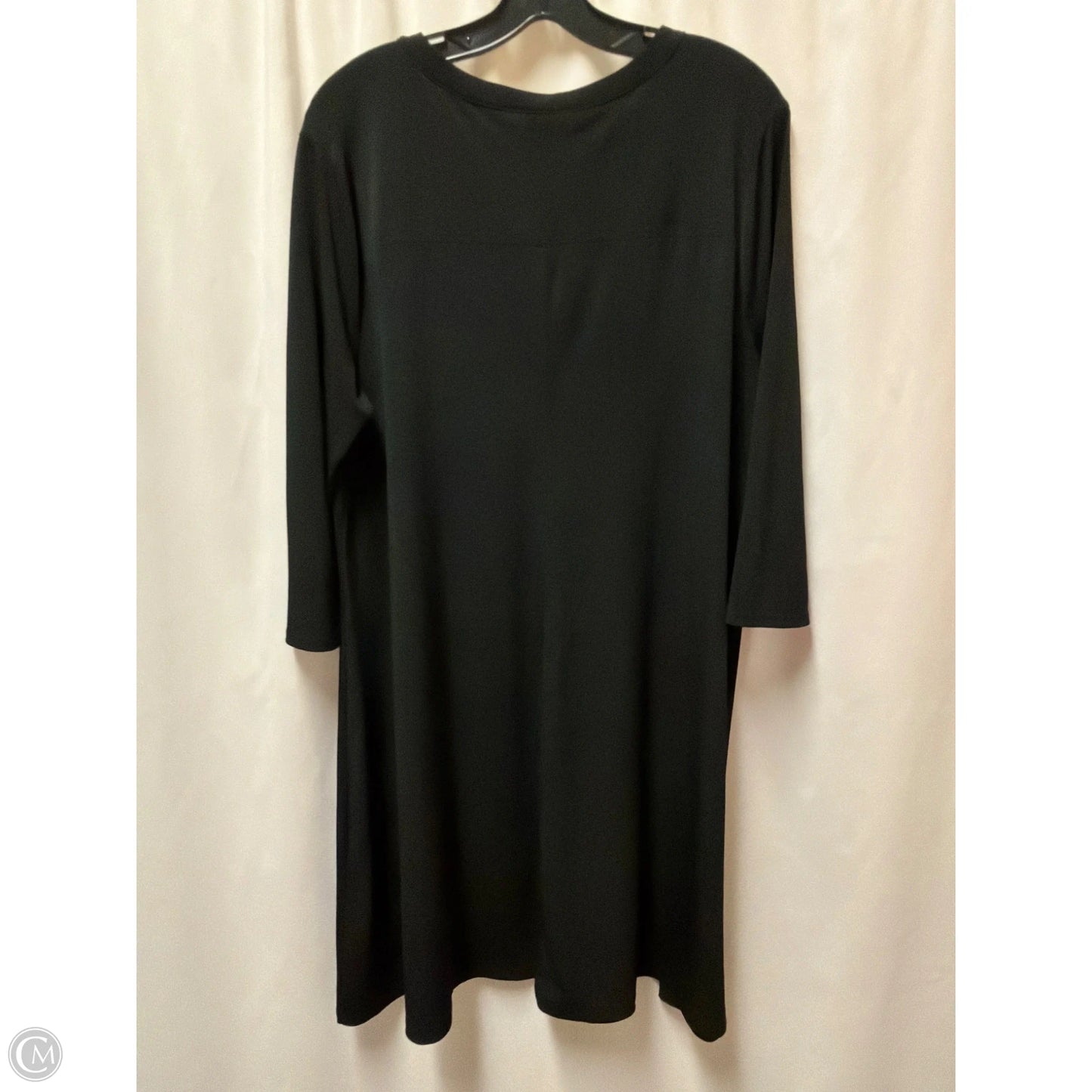 Dress Casual Midi By Chicos In Black, Size: L