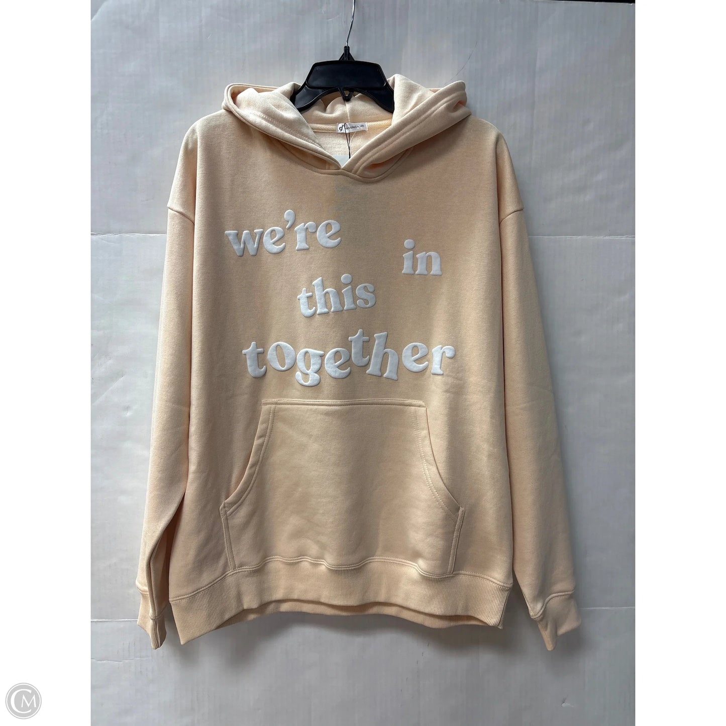 Sweatshirt Hoodie By Clothes Mentor In Yellow, Size: M