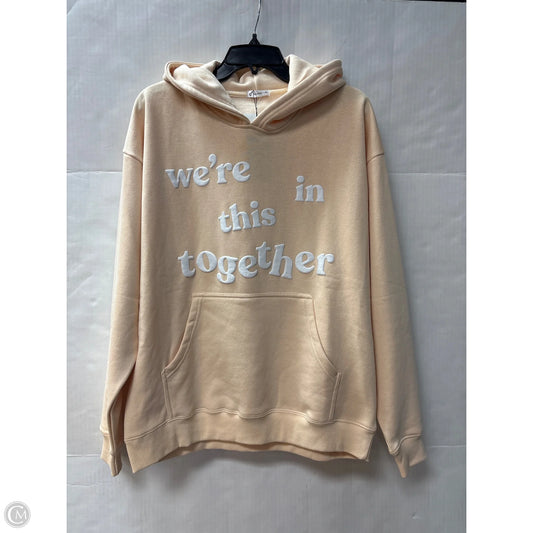 Sweatshirt Hoodie By Clothes Mentor In Yellow, Size: M