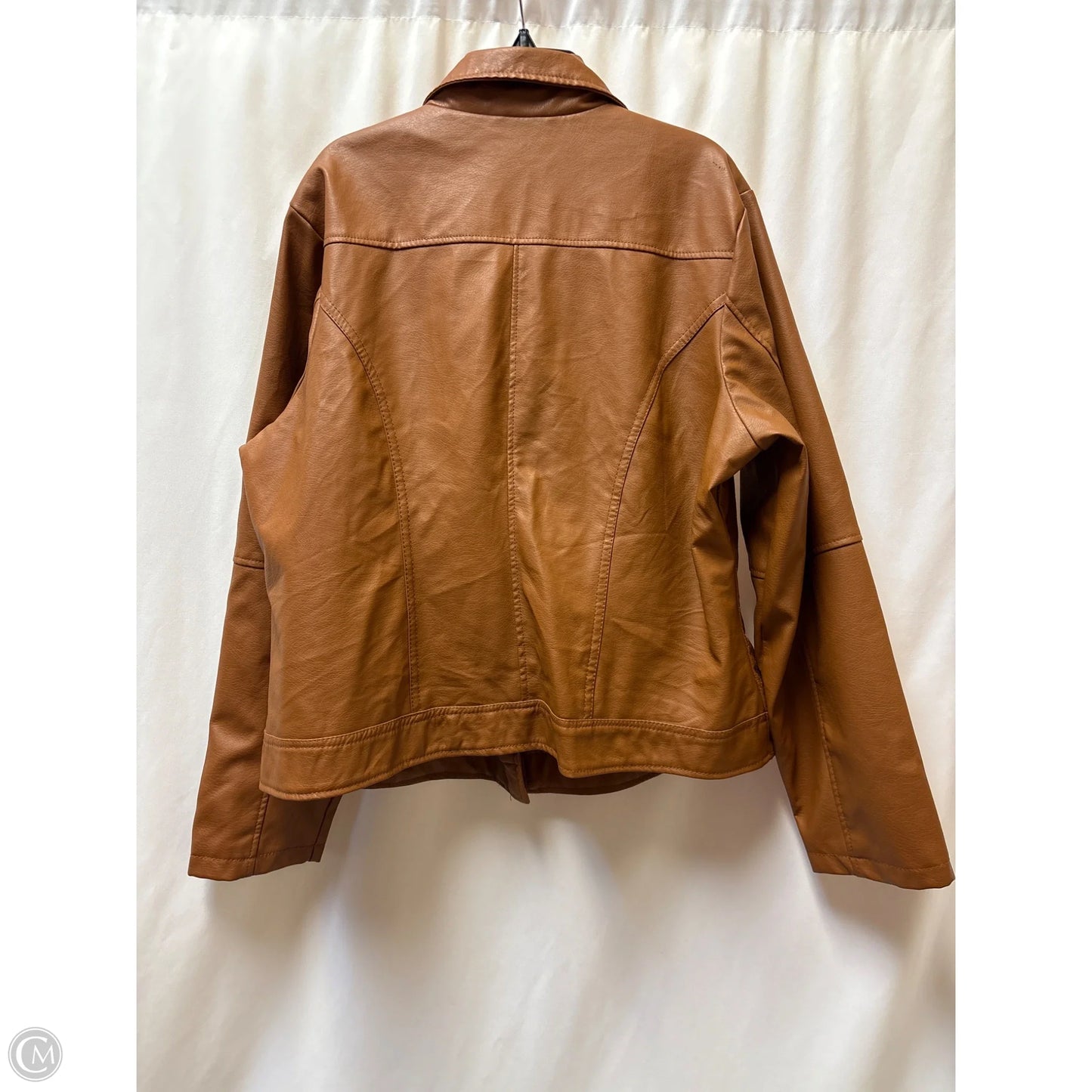 Jacket Moto By New Look In Brown, Size: 1x