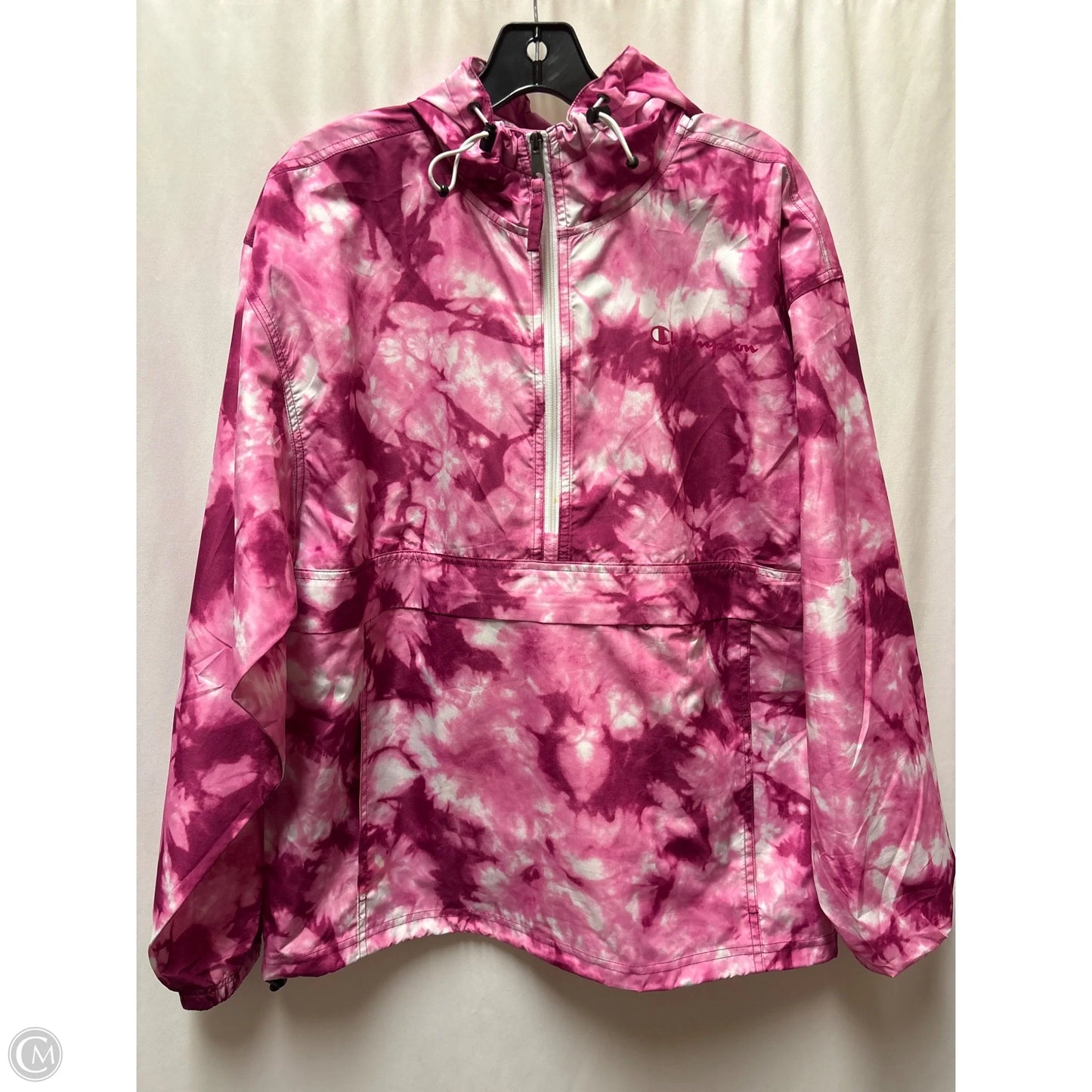 Athletic Jacket By Champion In Pink, Size: M