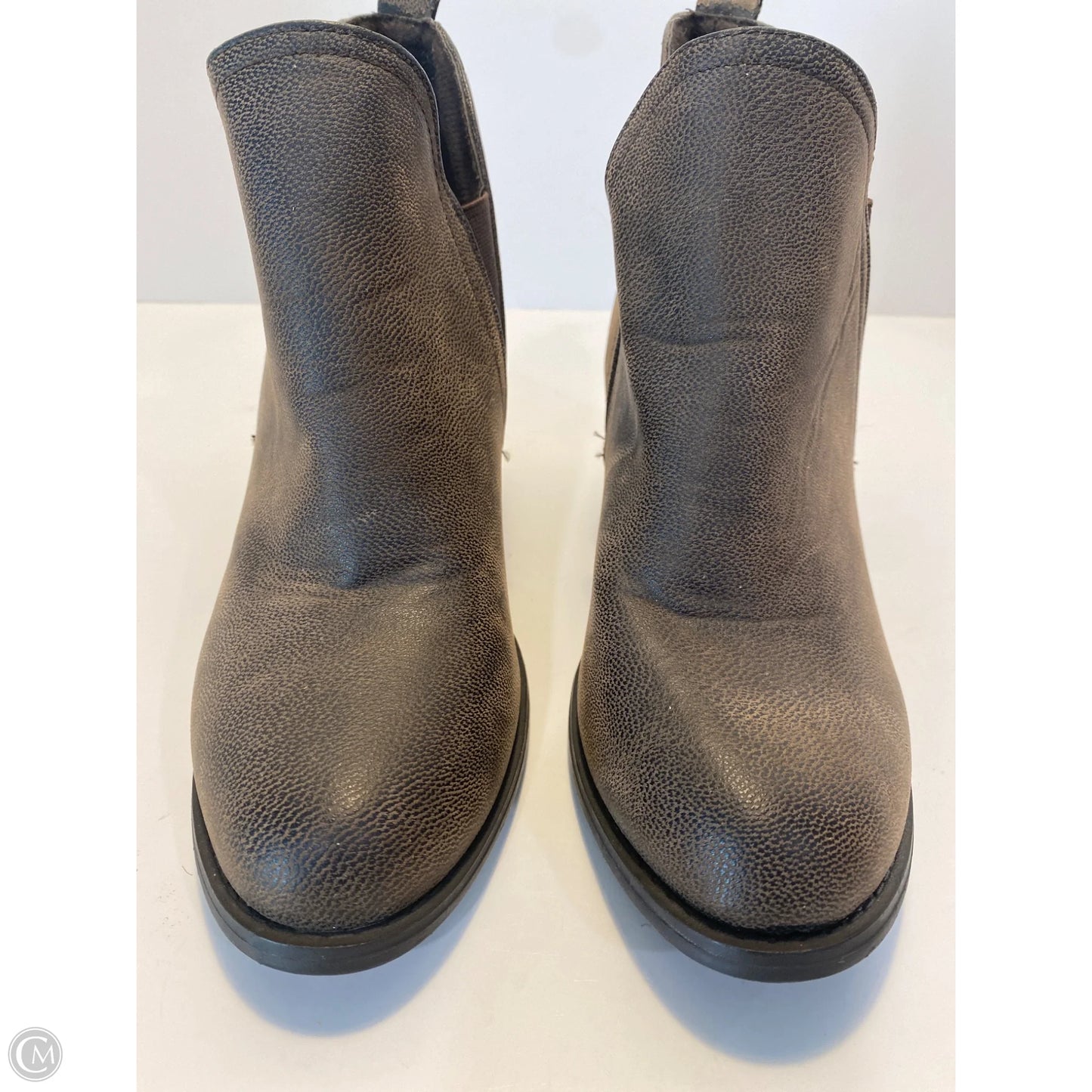 Boots Ankle Heels By Pierre Dumas In Taupe, Size: 8.5