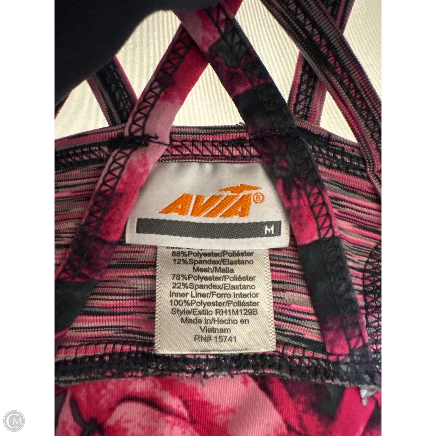 Athletic Bra By Avia In Pink, Size: M