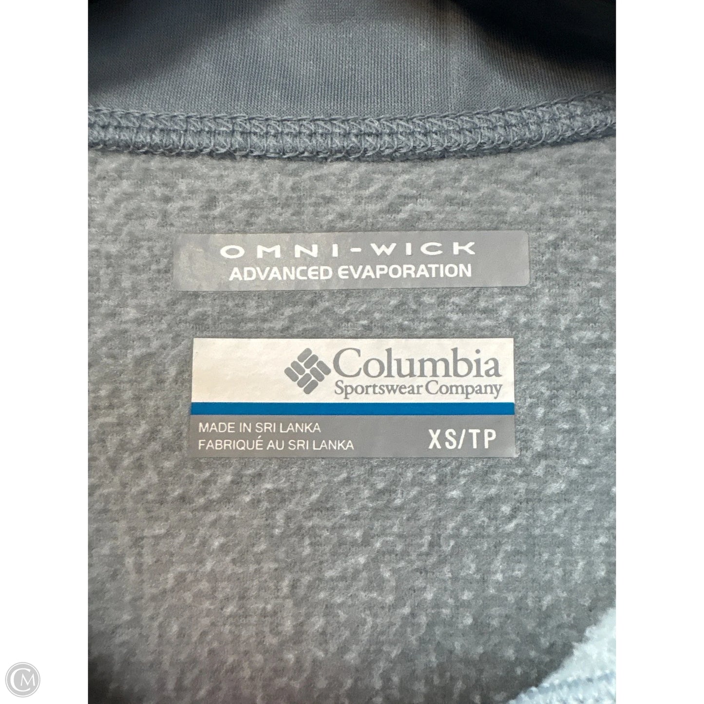 Sweatshirt Collar By Columbia In Grey, Size: Xs