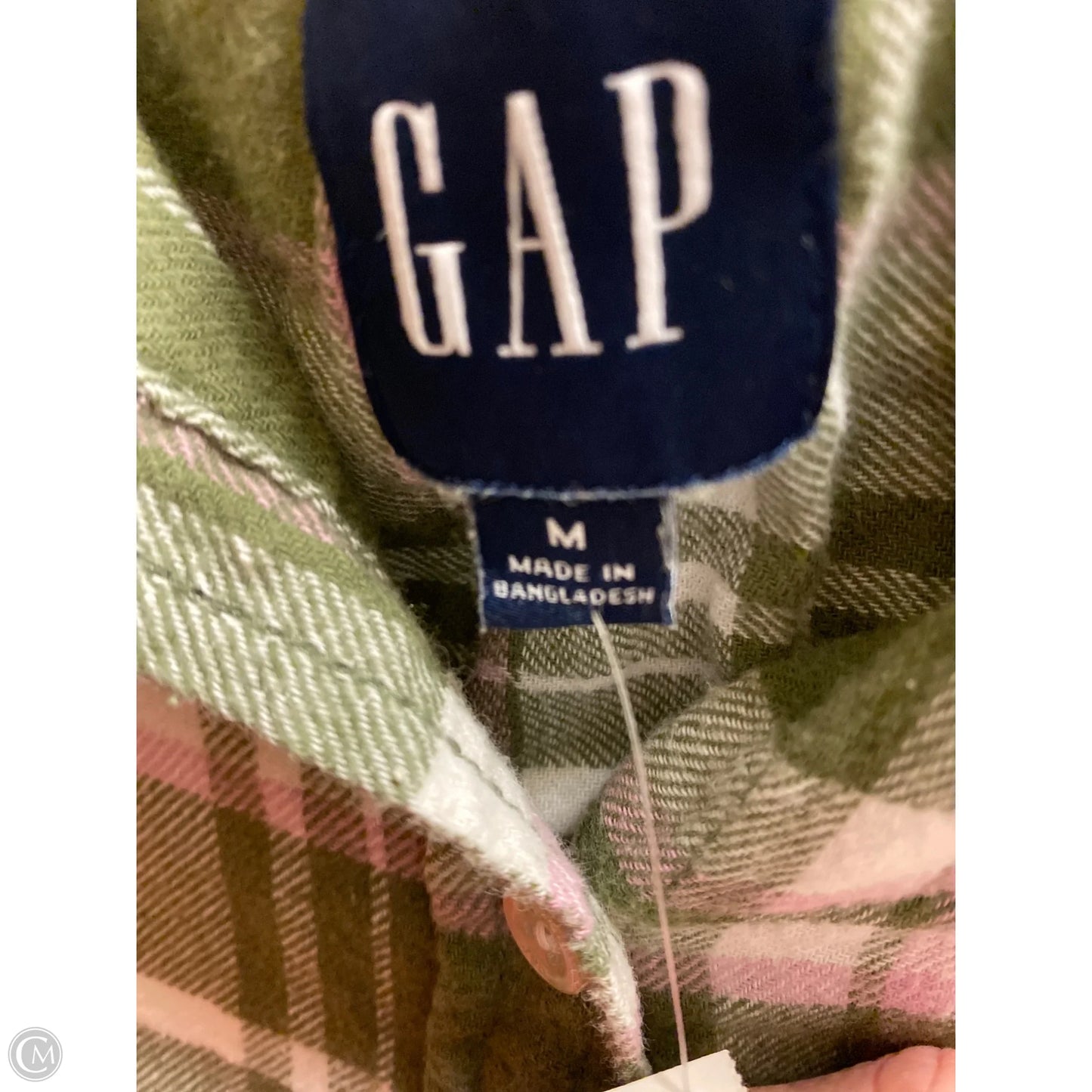 Top Long Sleeve By Gap In Green, Size: M