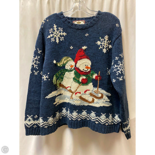 Sweater By Tiara In Blue, Size: L