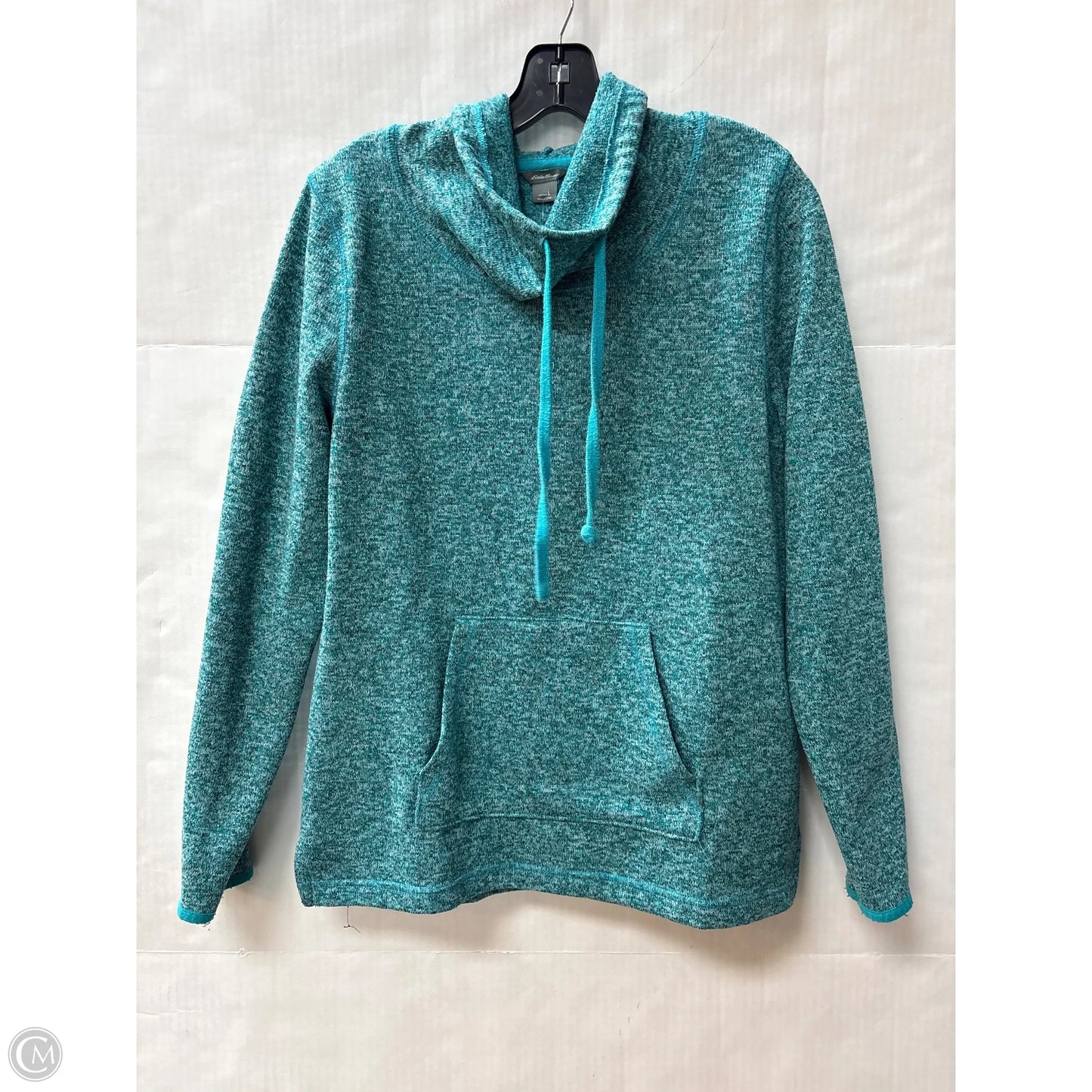 Top Long Sleeve By Eddie Bauer In Teal, Size: L