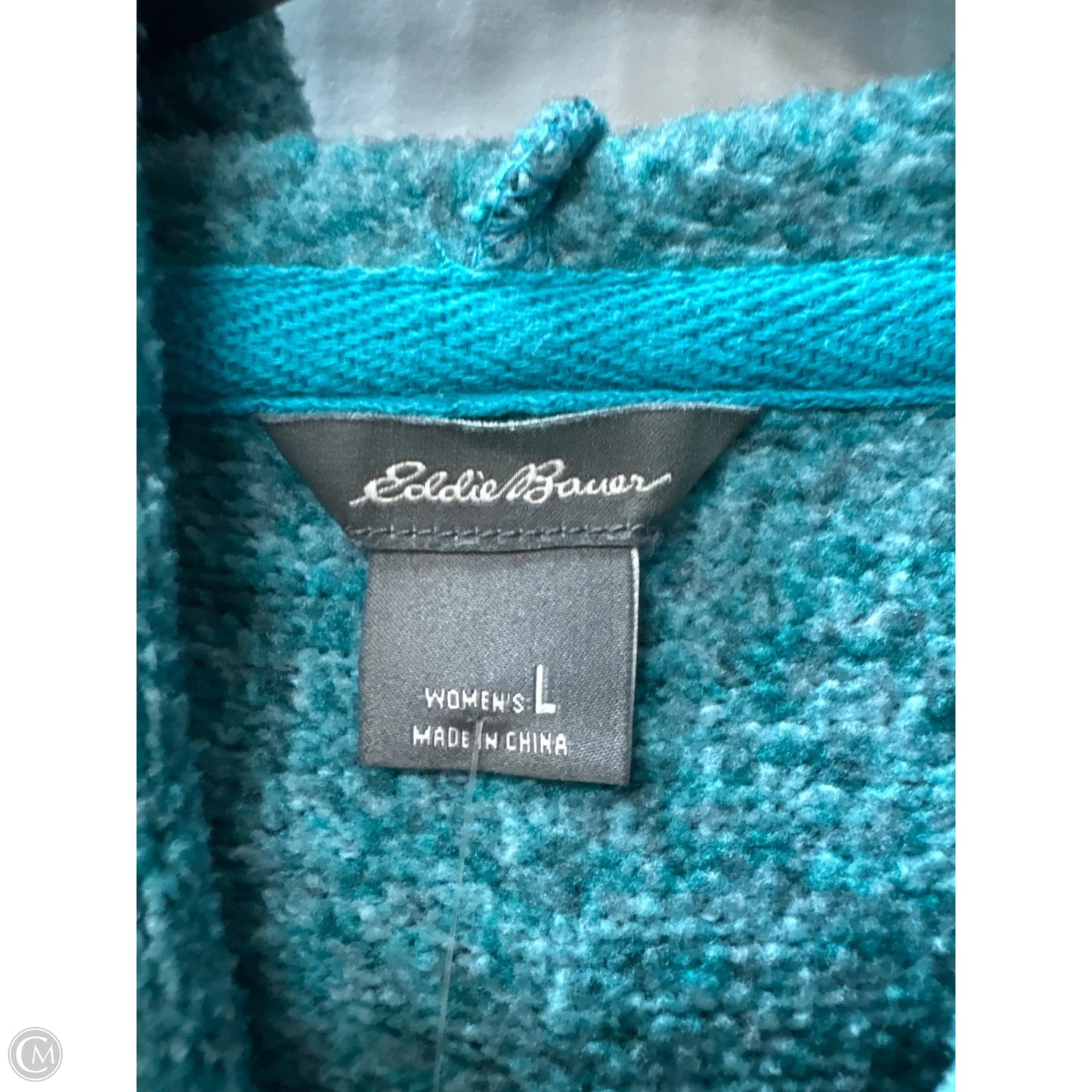 Top Long Sleeve By Eddie Bauer In Teal, Size: L