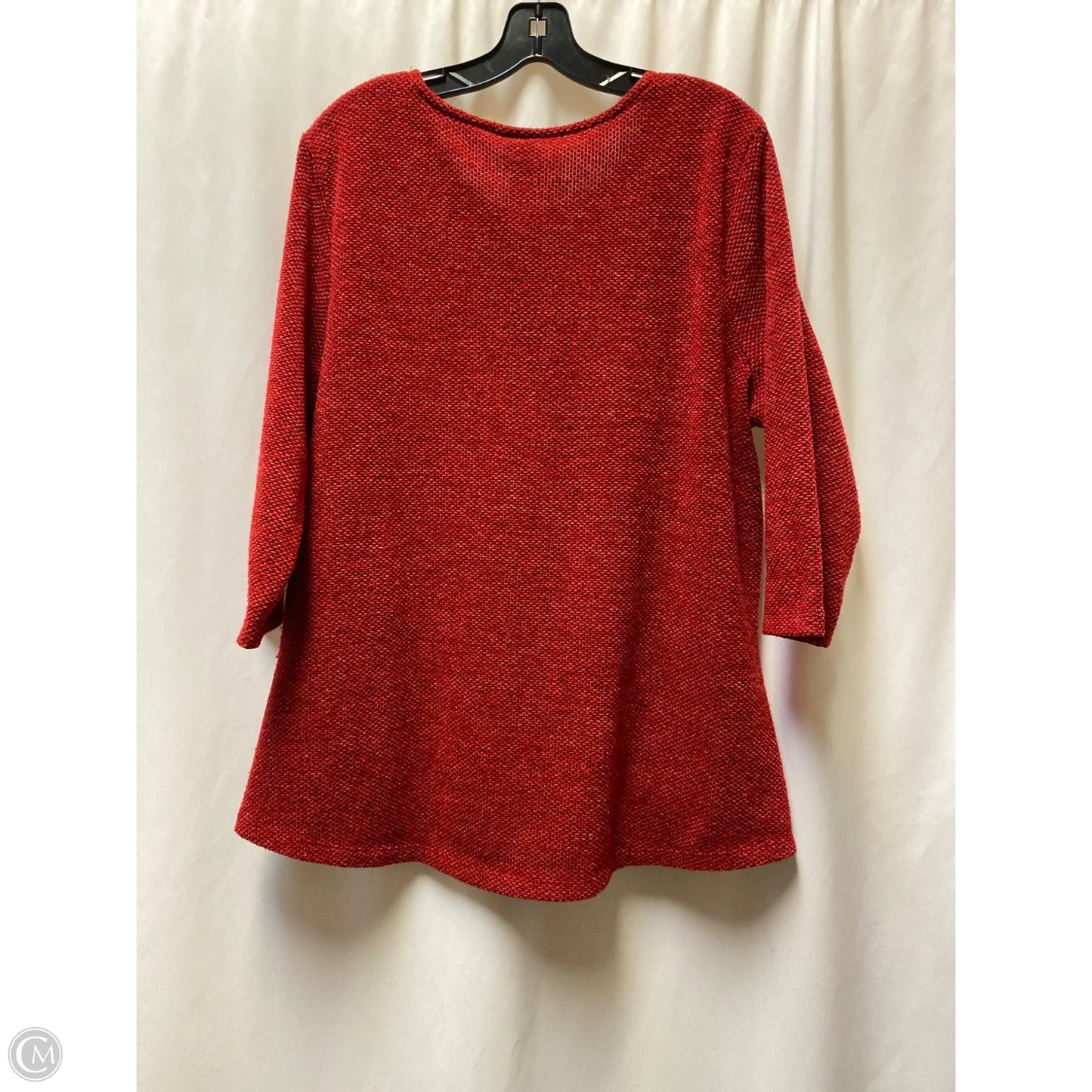 Sweater By Chicos In Red, Size: Xl