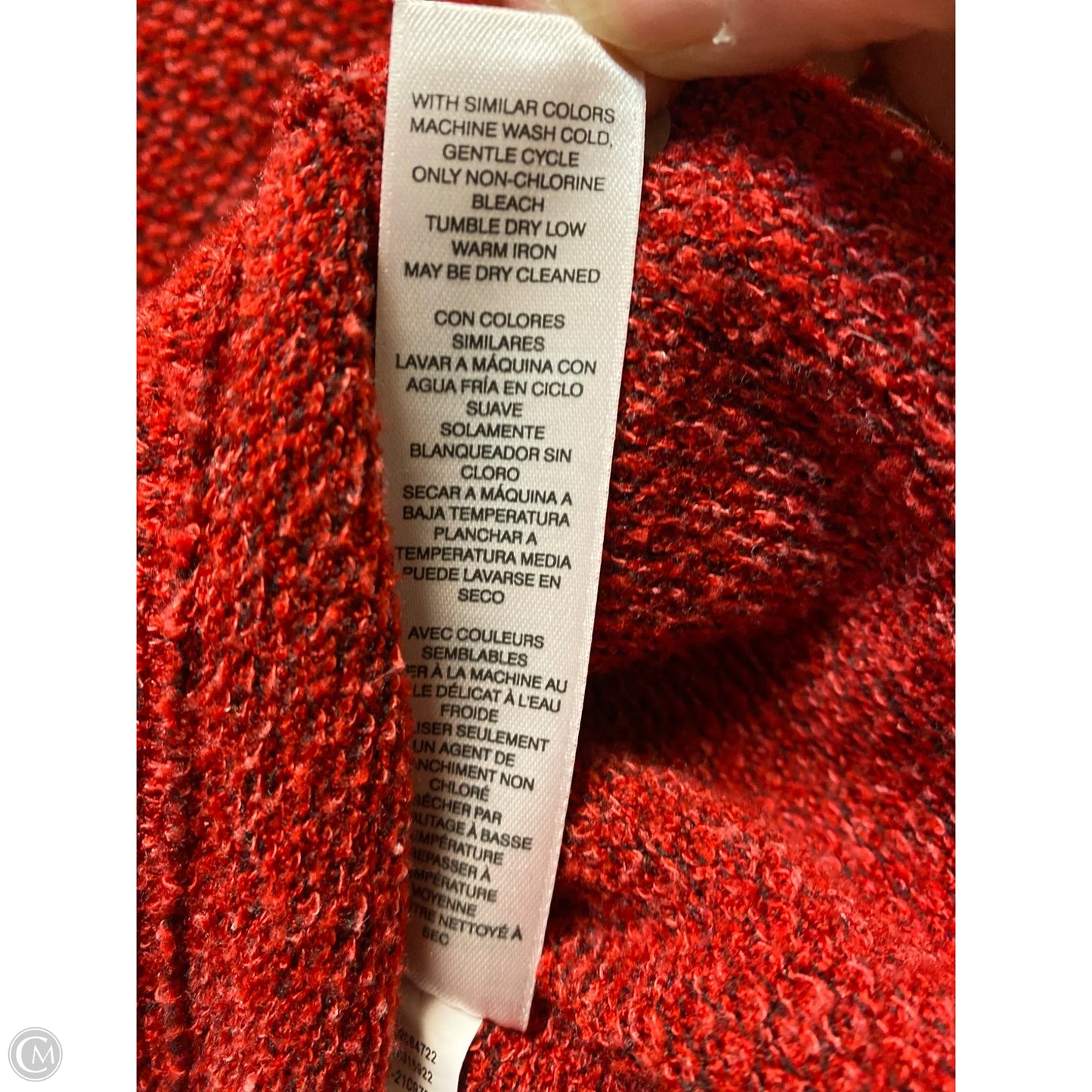 Sweater By Chicos In Red, Size: Xl