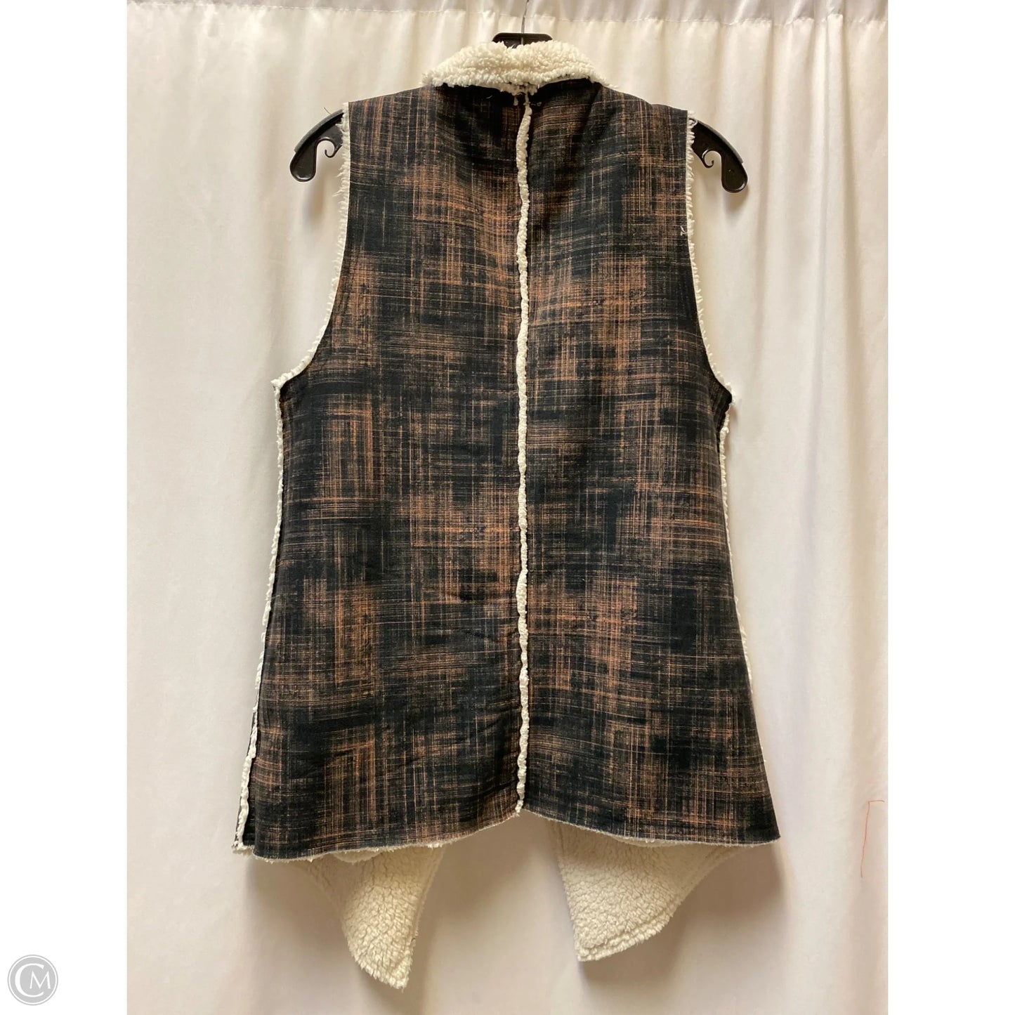 Vest Faux Fur & Sherpa By Lularoe In Brown, Size: S