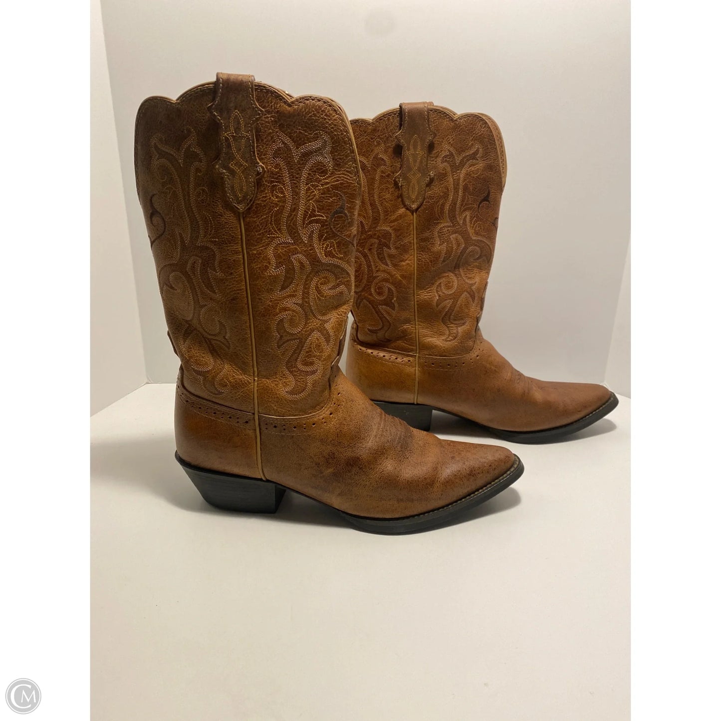 Boots Western By Justin In Brown, Size: 11
