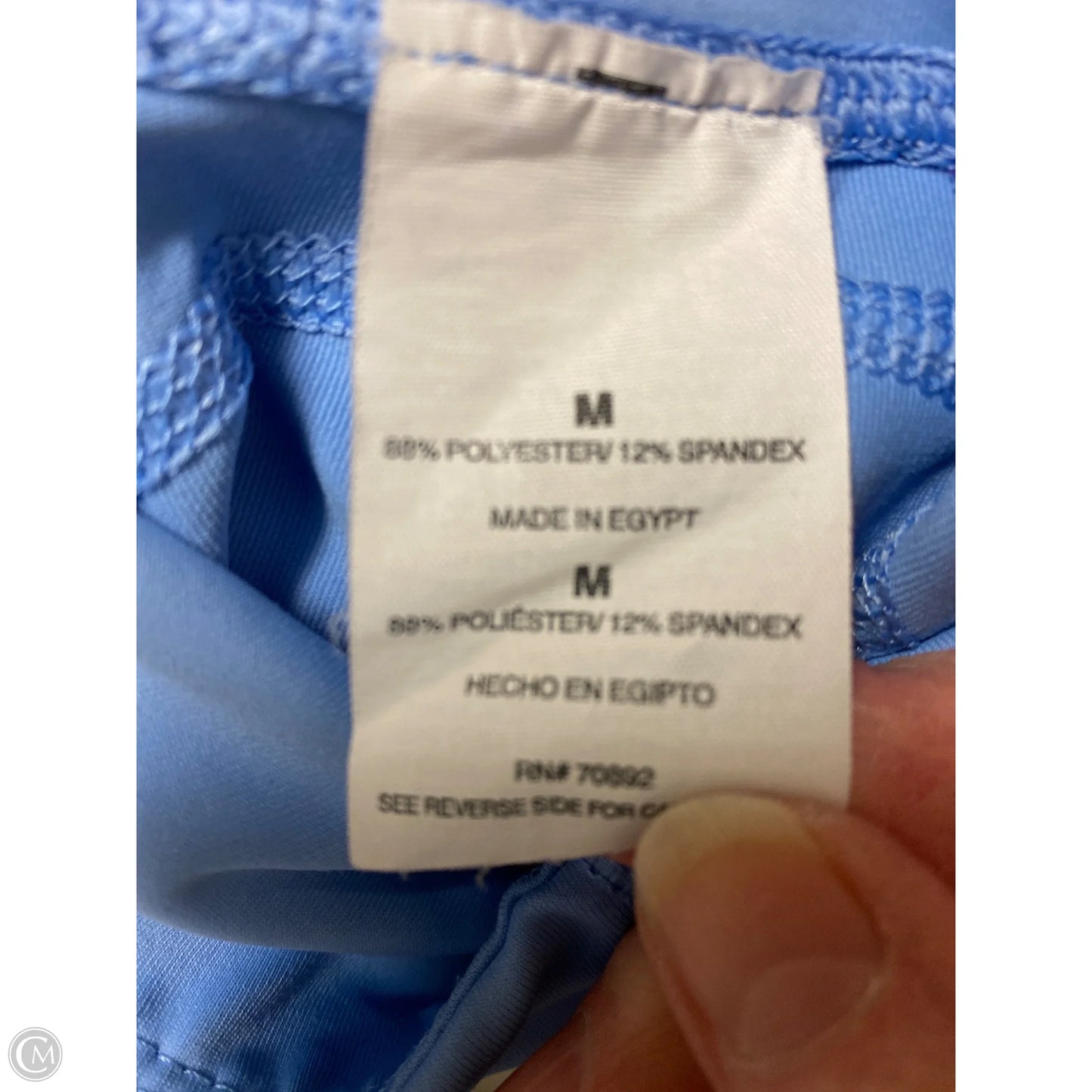 Athletic Capris By Apana In Blue, Size: M