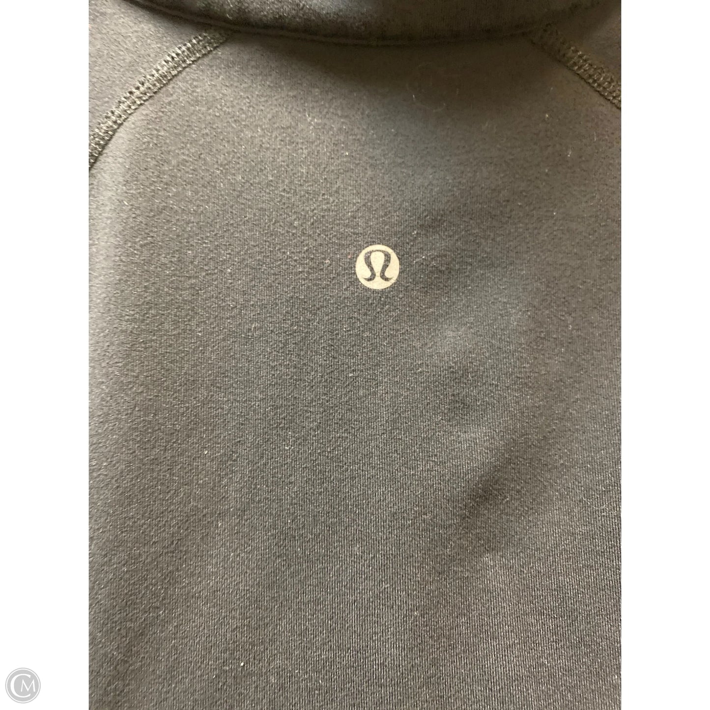 Athletic Top Long Sleeve Collar By Lululemon In Black, Size: 6