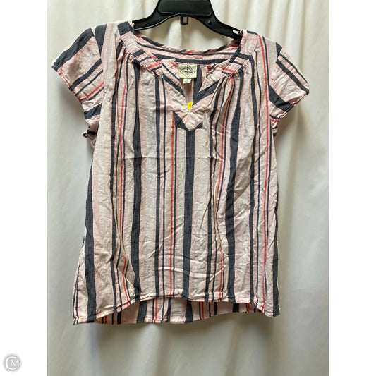 Top Short Sleeve By St Johns Bay In Pink, Size: M