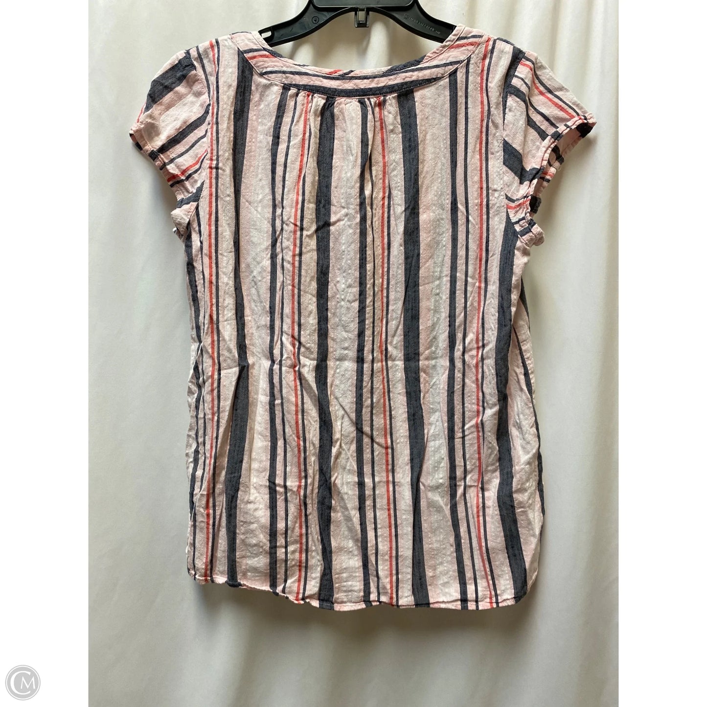 Top Short Sleeve By St Johns Bay In Pink, Size: M