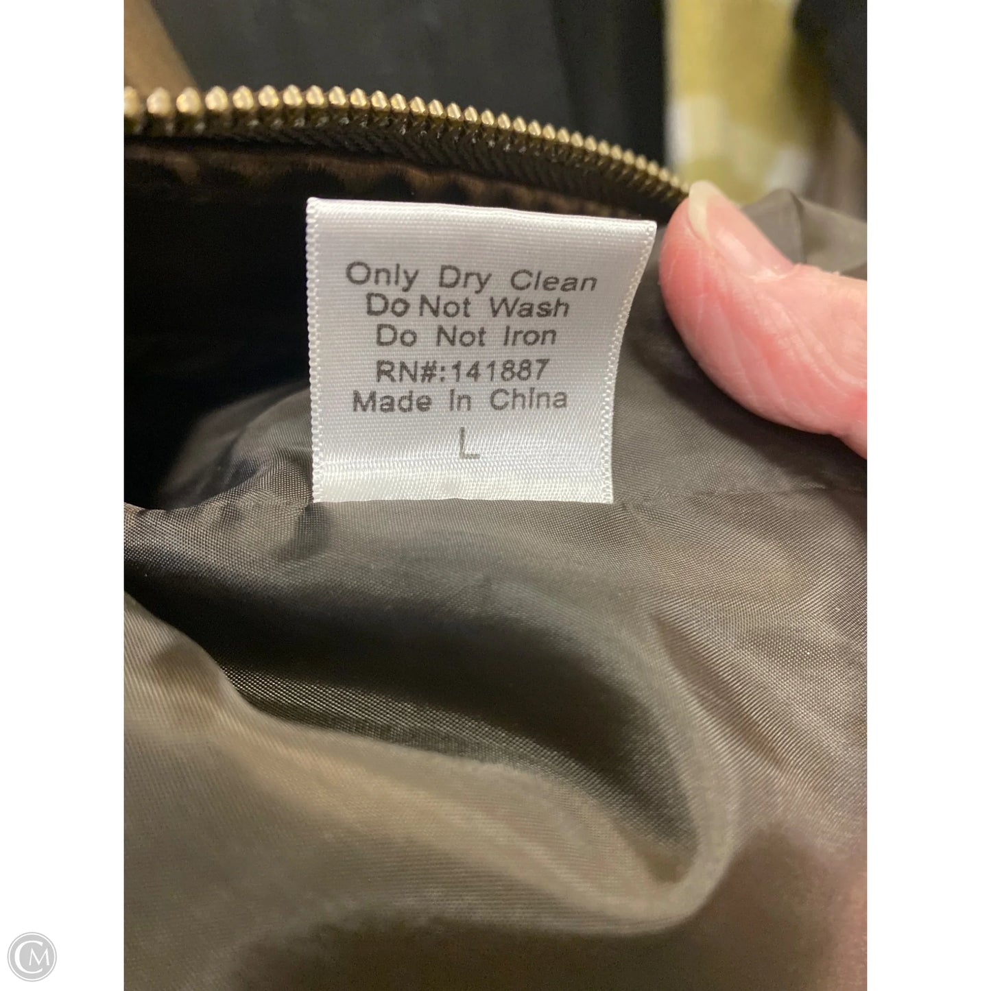 Jacket Moto By Tcec In Brown, Size: L