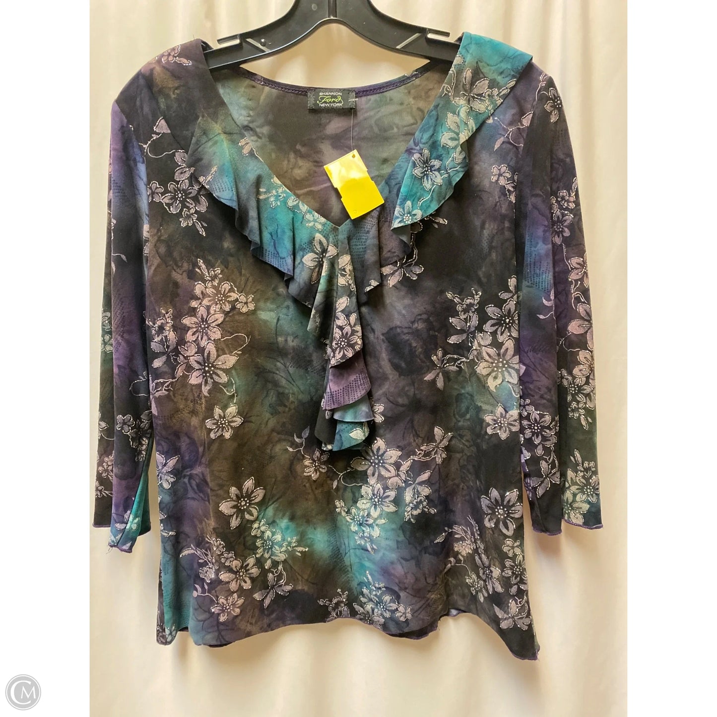 Top 3/4 Sleeve By Clothes Mentor In Purple, Size: L