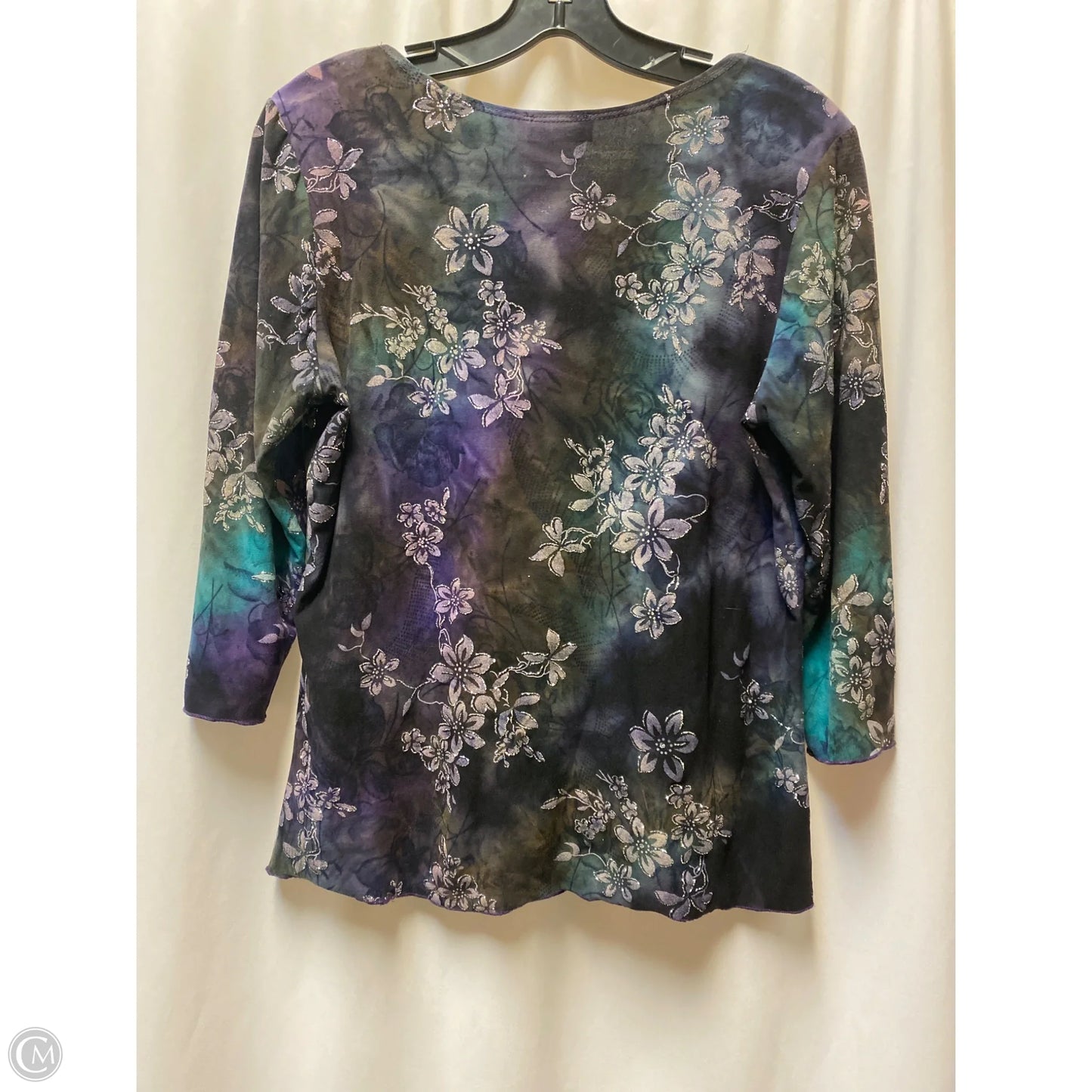 Top 3/4 Sleeve By Clothes Mentor In Purple, Size: L