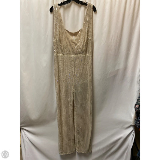 Jumpsuit By Clothes Mentor In Tan, Size: 3x
