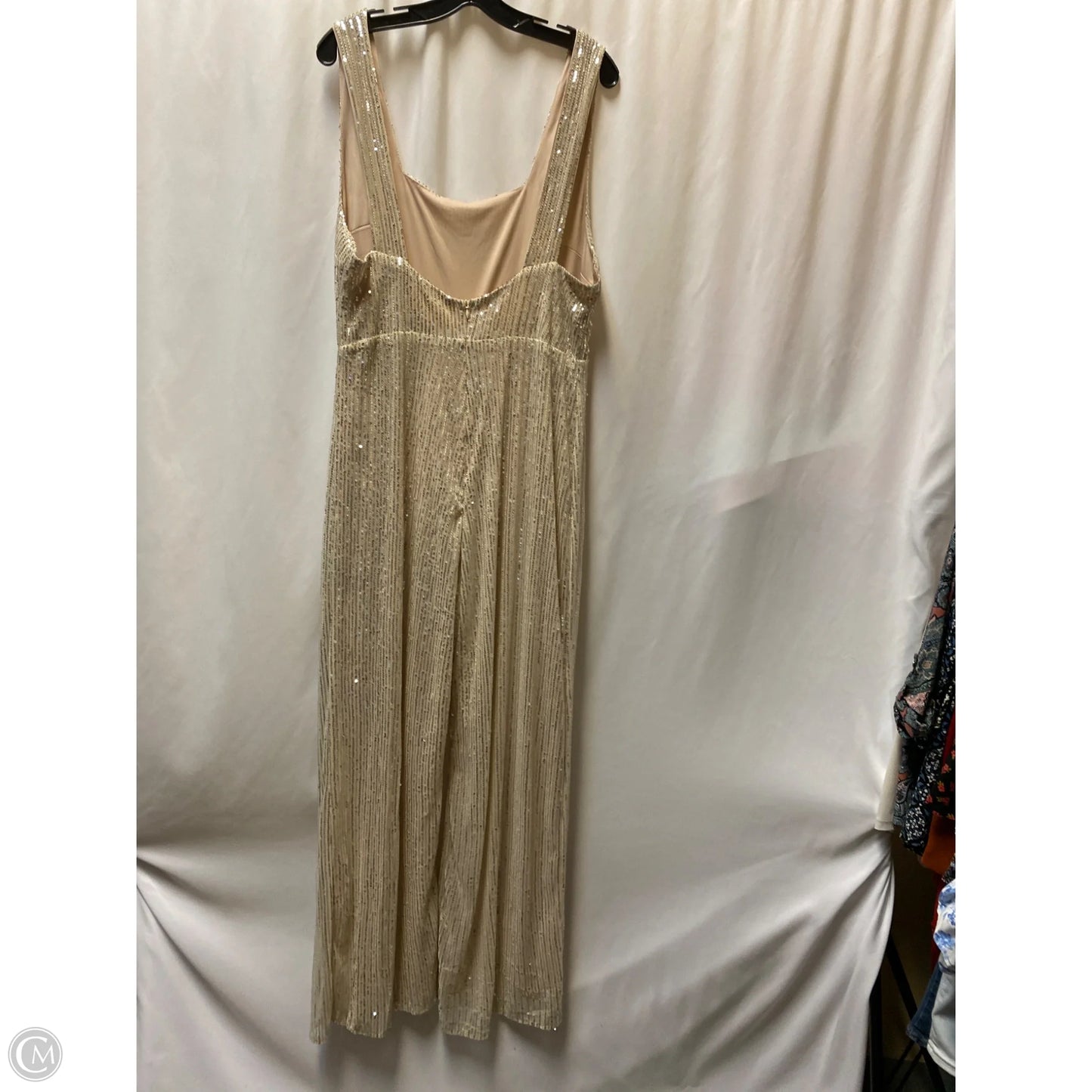 Jumpsuit By Clothes Mentor In Tan, Size: 3x