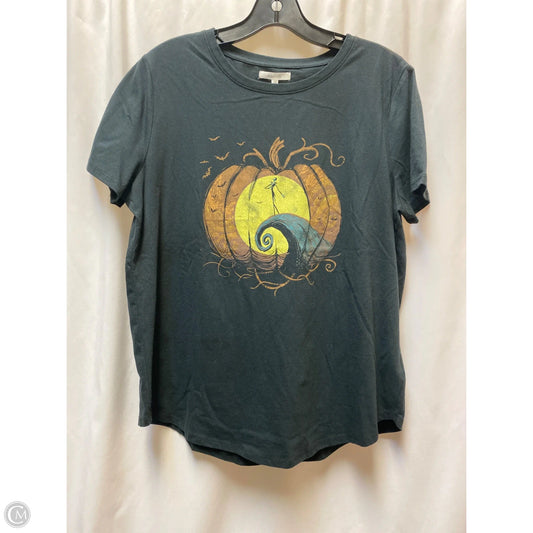 Top Short Sleeve By Maurices In Black, Size: L