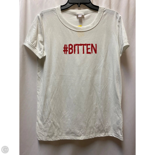 Top Short Sleeve By Lularoe In White, Size: M