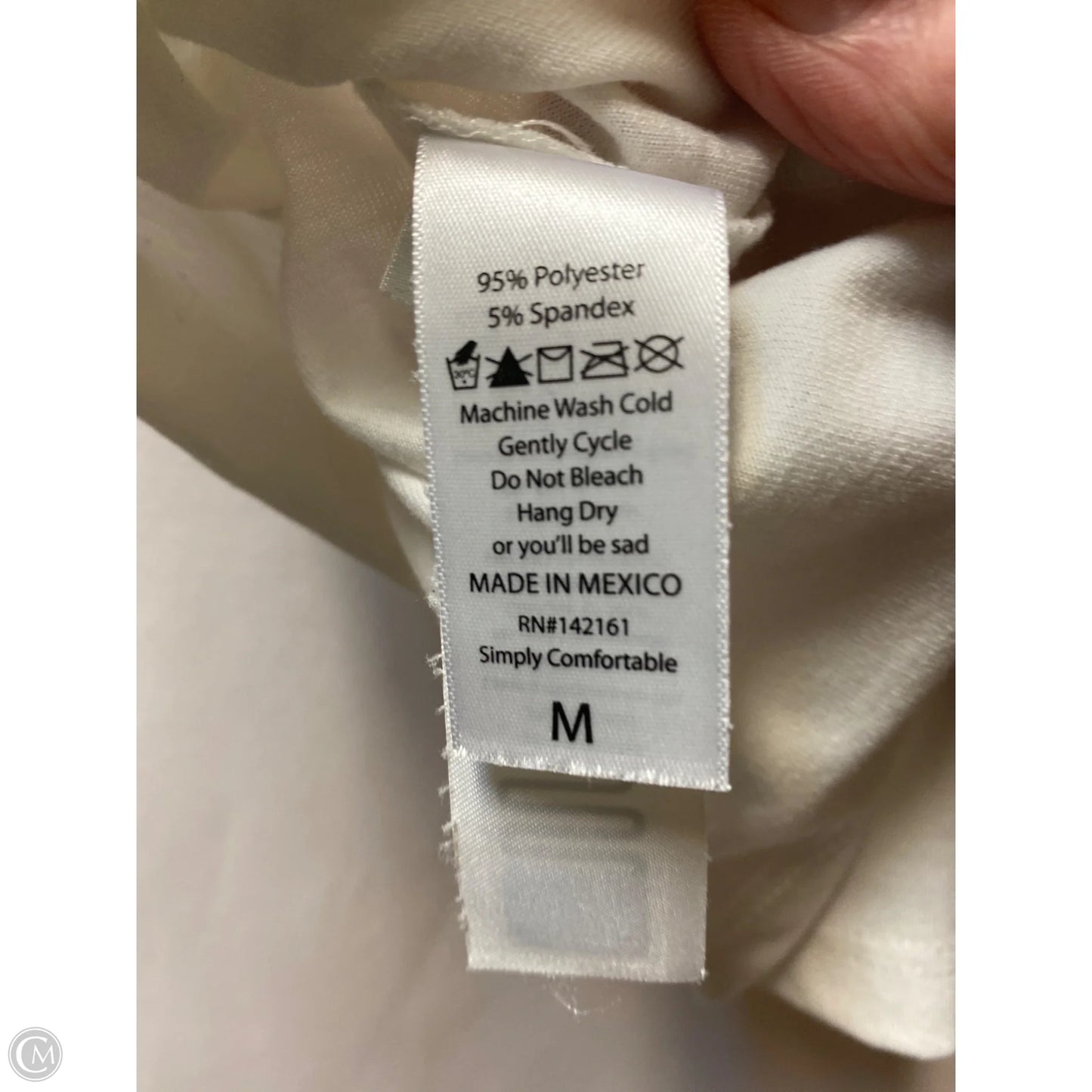Top Short Sleeve By Lularoe In White, Size: M