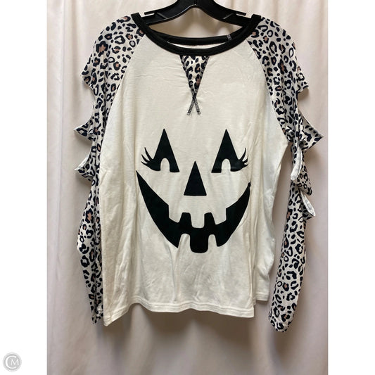 Top Long Sleeve By Clothes Mentor In Animal Print, Size: L