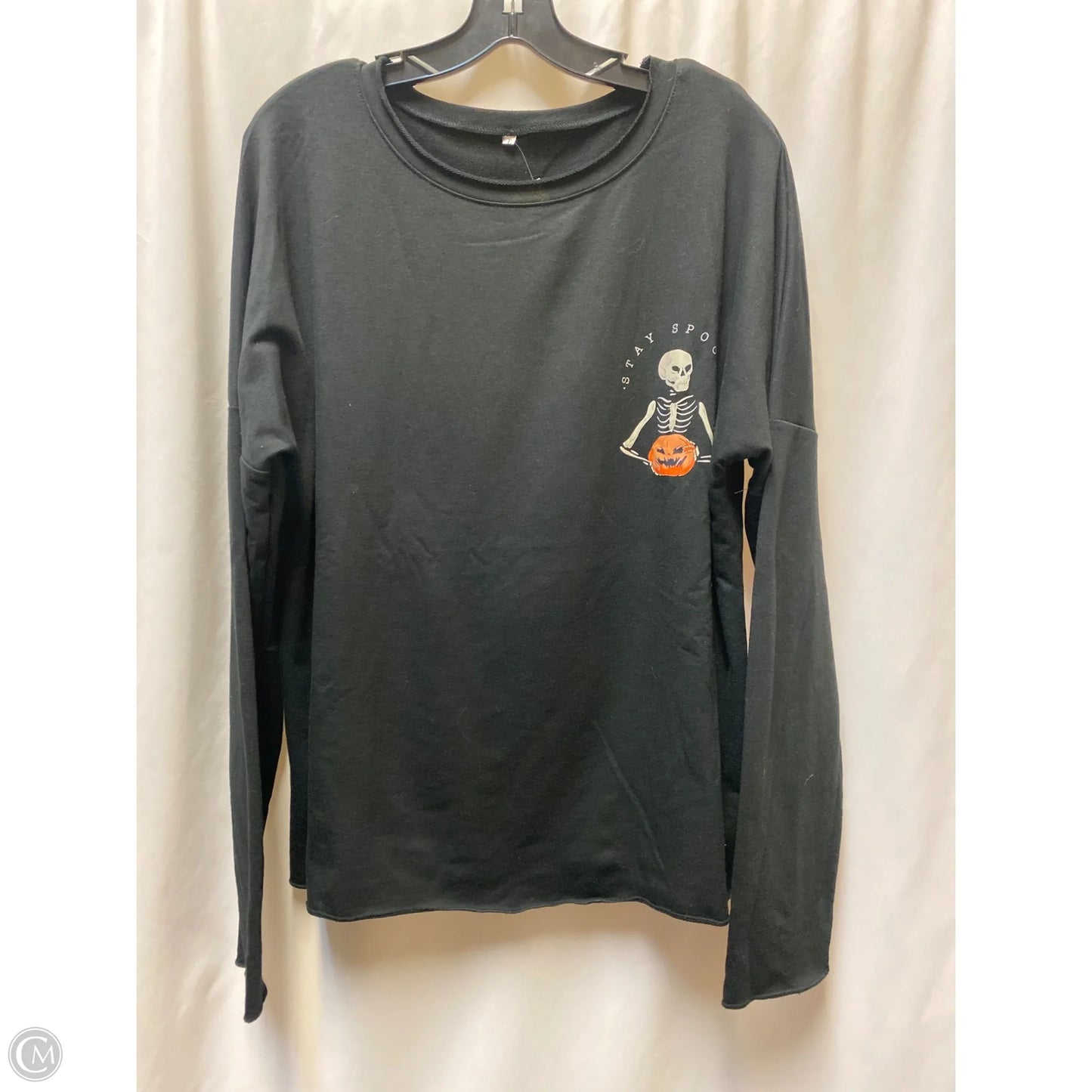 Top Long Sleeve By Clothes Mentor In Black, Size: L