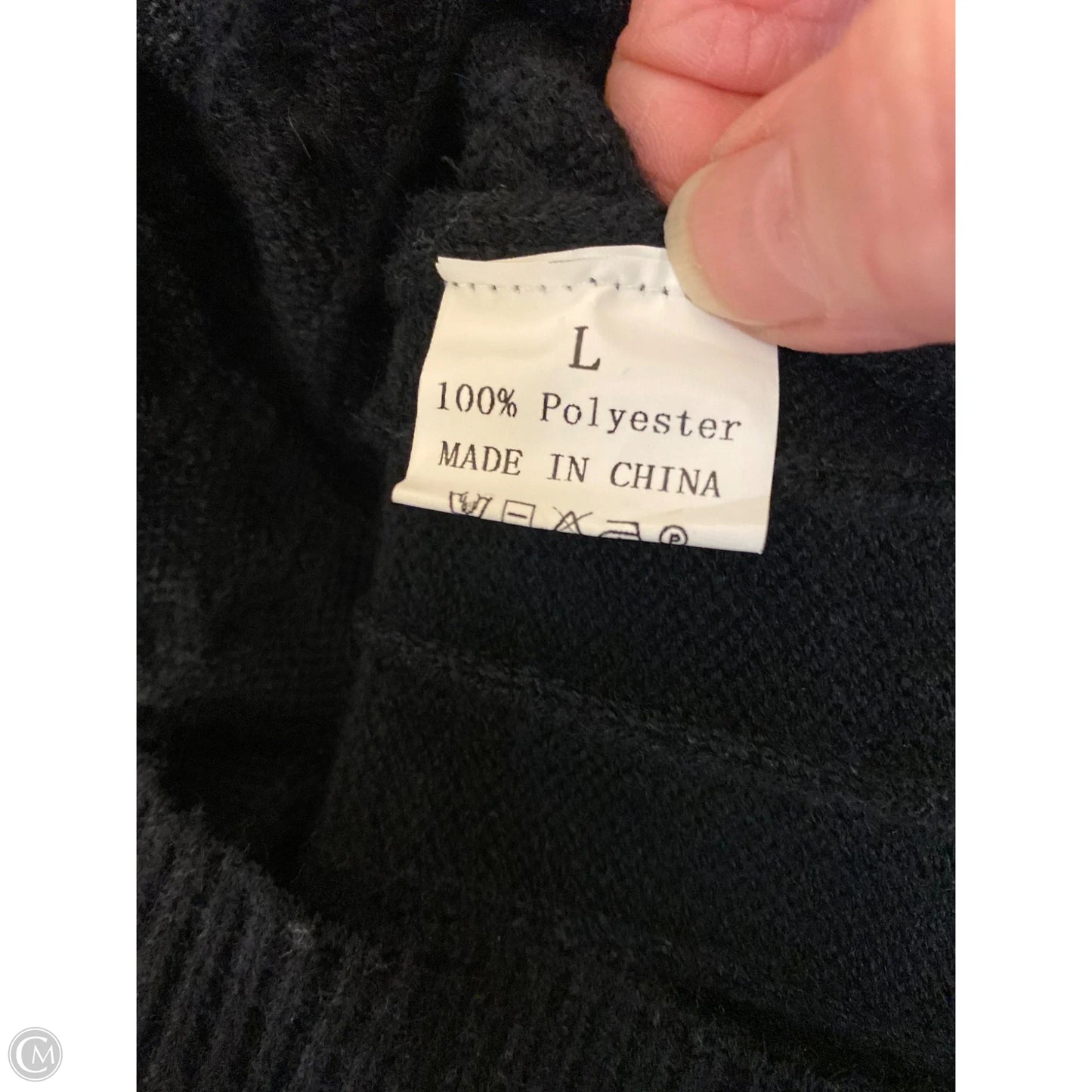 Dress Sweater By Clothes Mentor In Black, Size: L