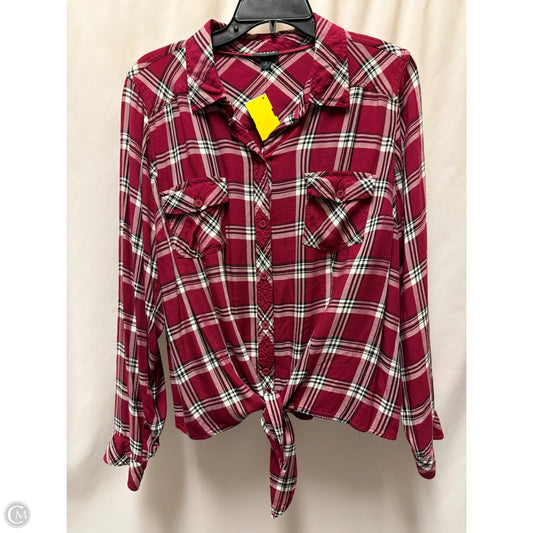 Top Long Sleeve By Torrid In Maroon, Size: 2x