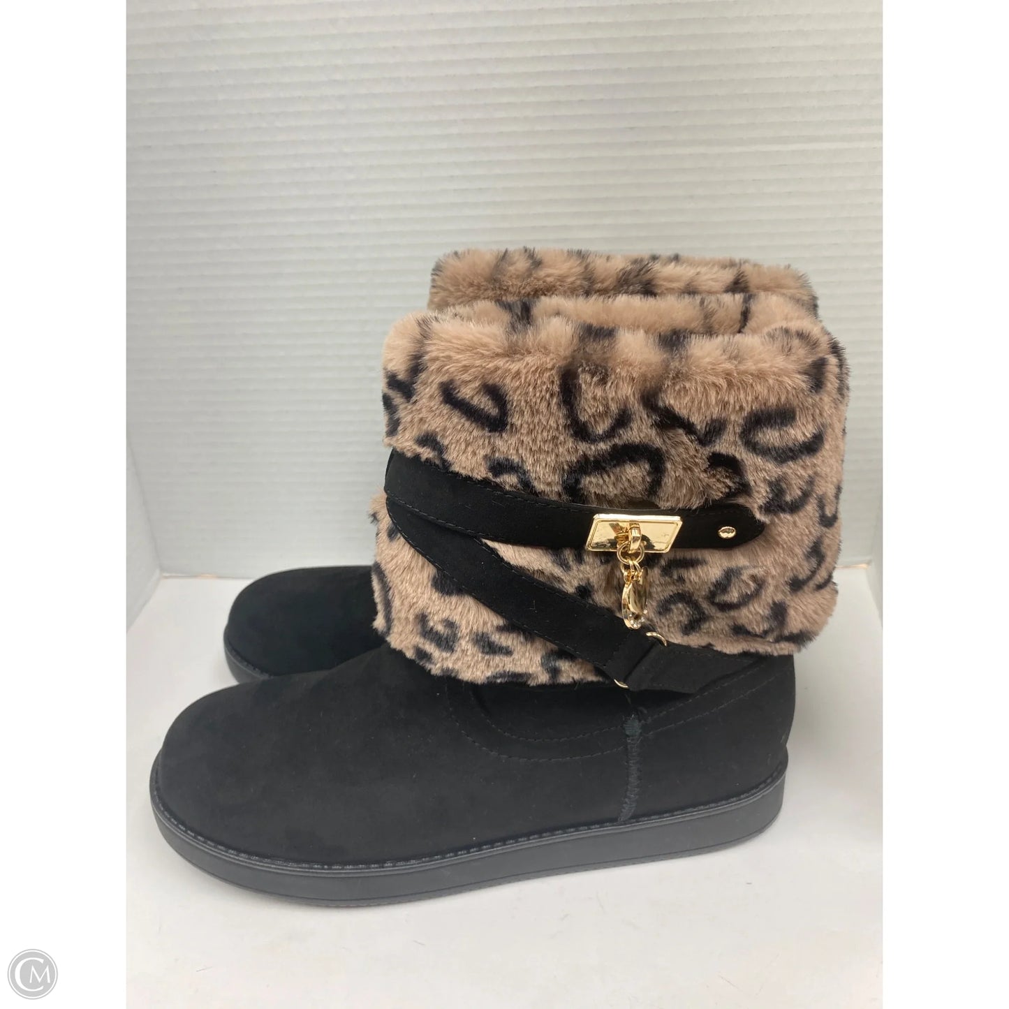 Boots Ankle Flats By G By Guess In Animal Print, Size: 8