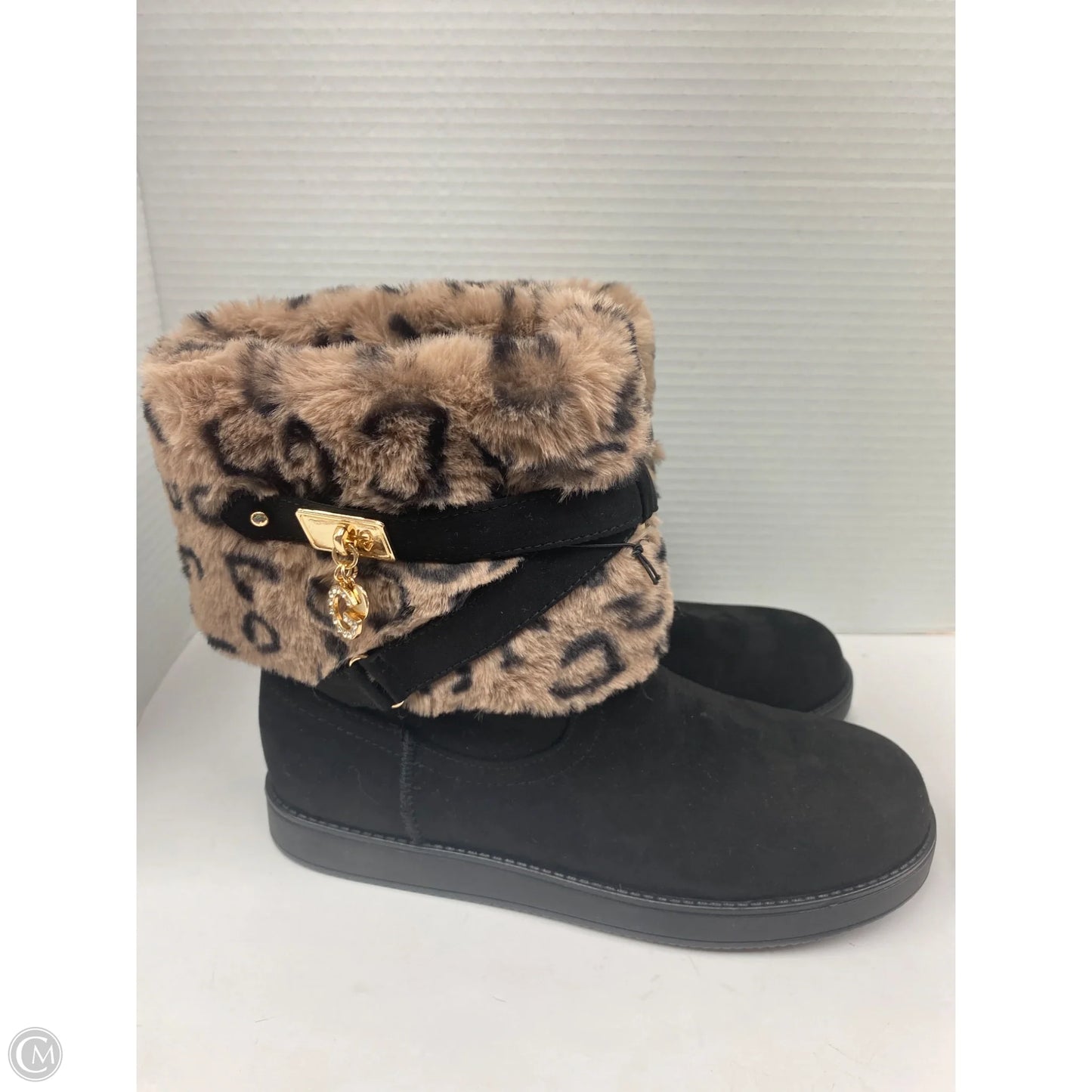 Boots Ankle Flats By G By Guess In Animal Print, Size: 8