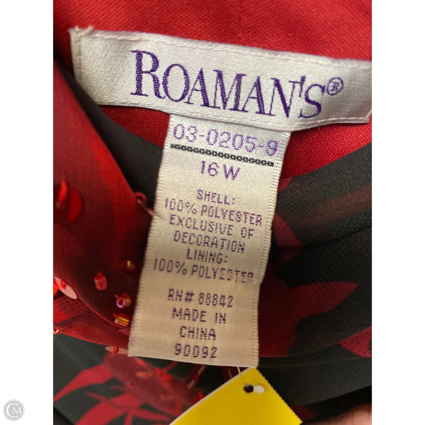 Dress Casual Maxi By Romans In Red, Size: Xl