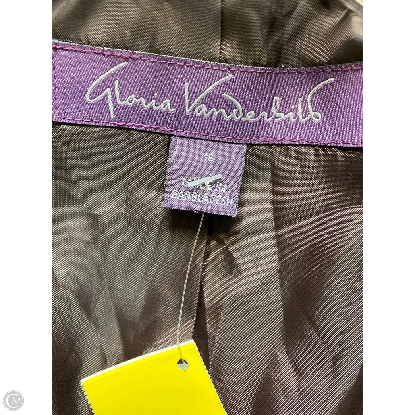 Blazer By Gloria Vanderbilt In Animal Print, Size: Xl