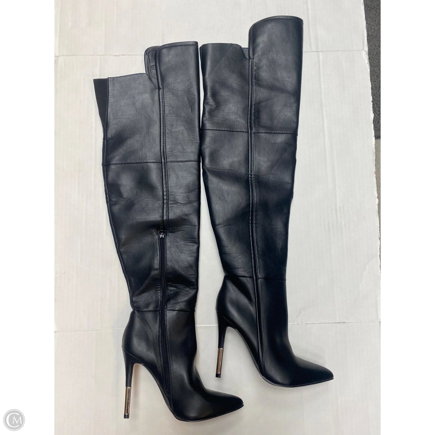 Boots Over-the-knee Heels By Shoedazzle In Black, Size: 8