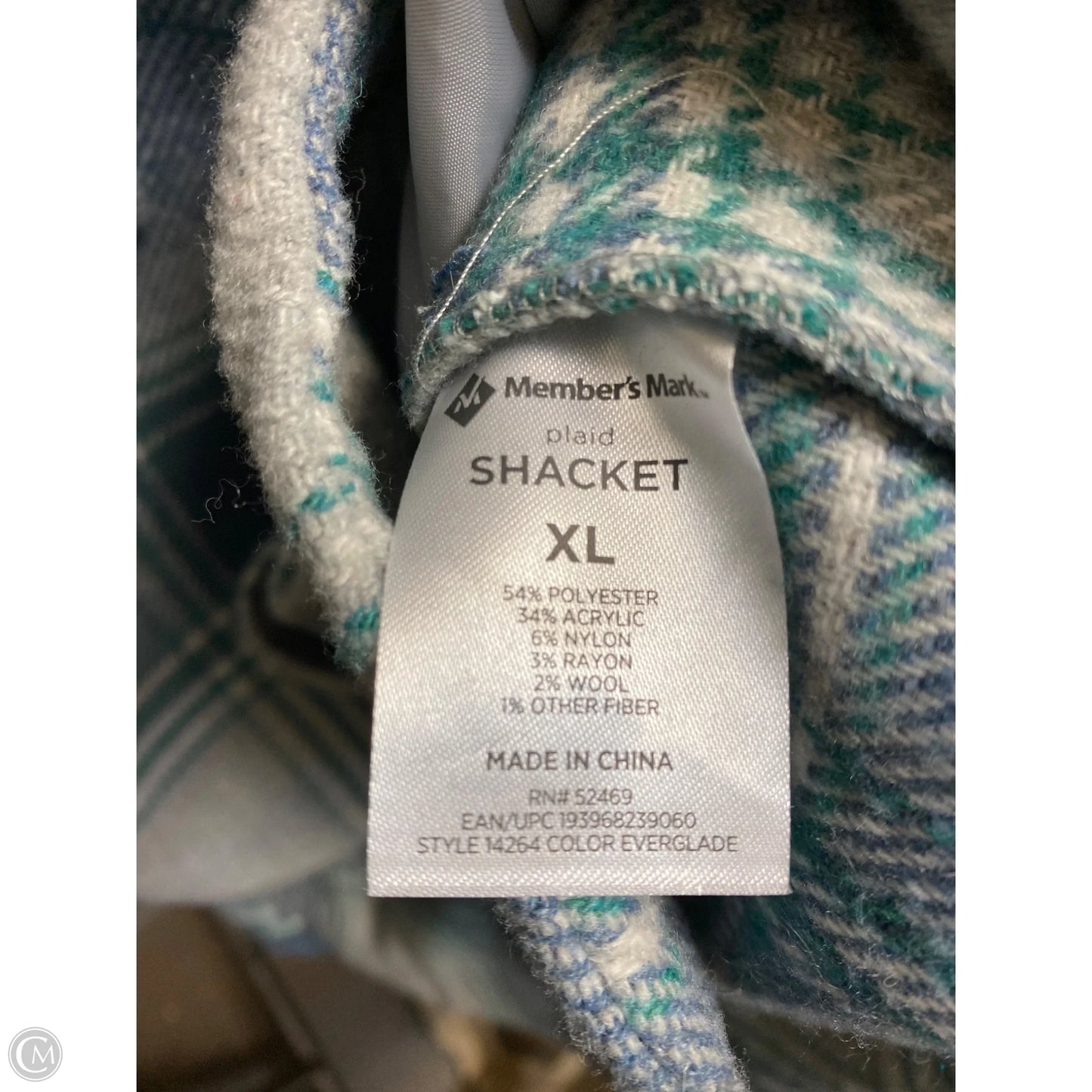 Jacket Other By Members Mark In Blue & Green, Size: Xl