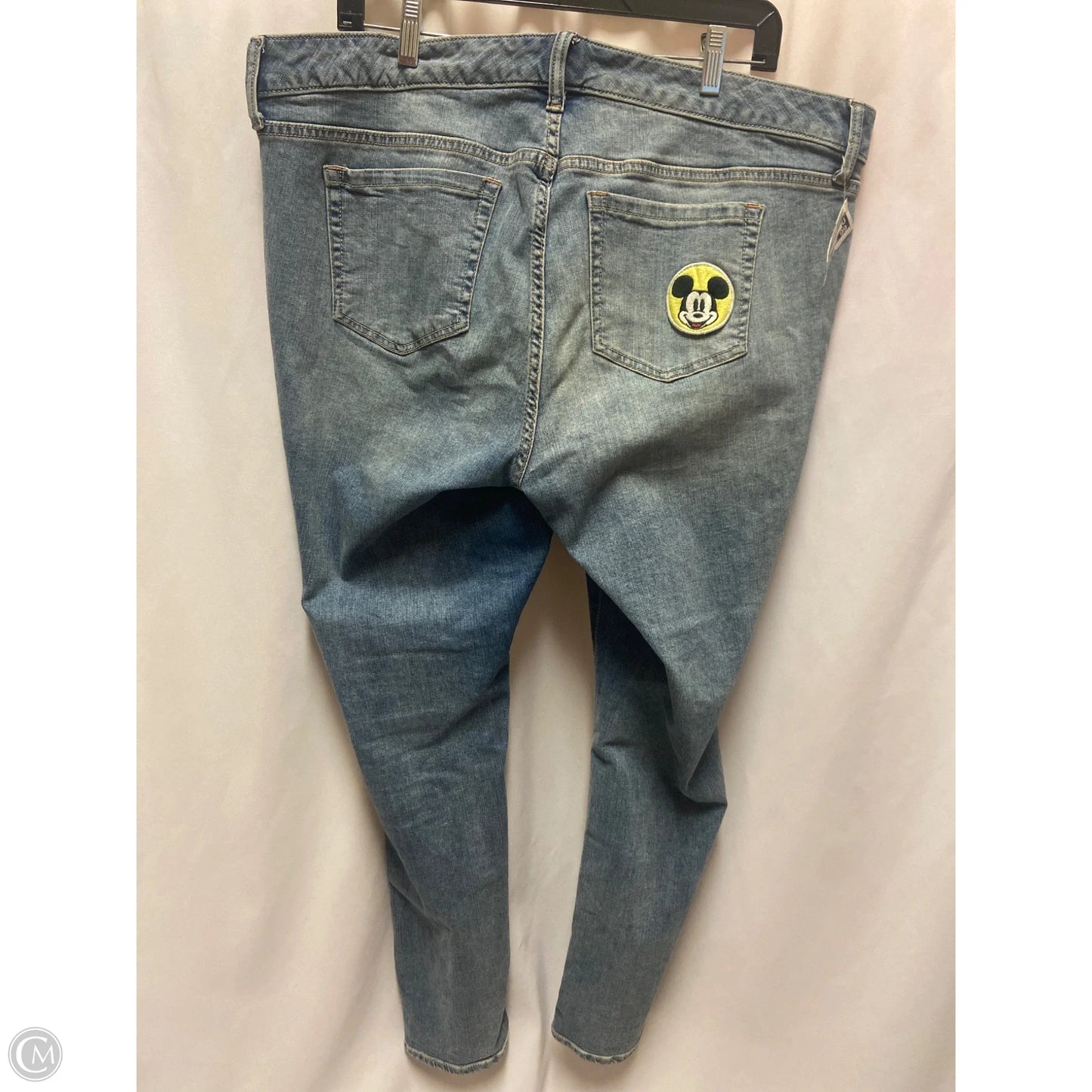 Jeans Straight By Disney In Blue Denim, Size: 18