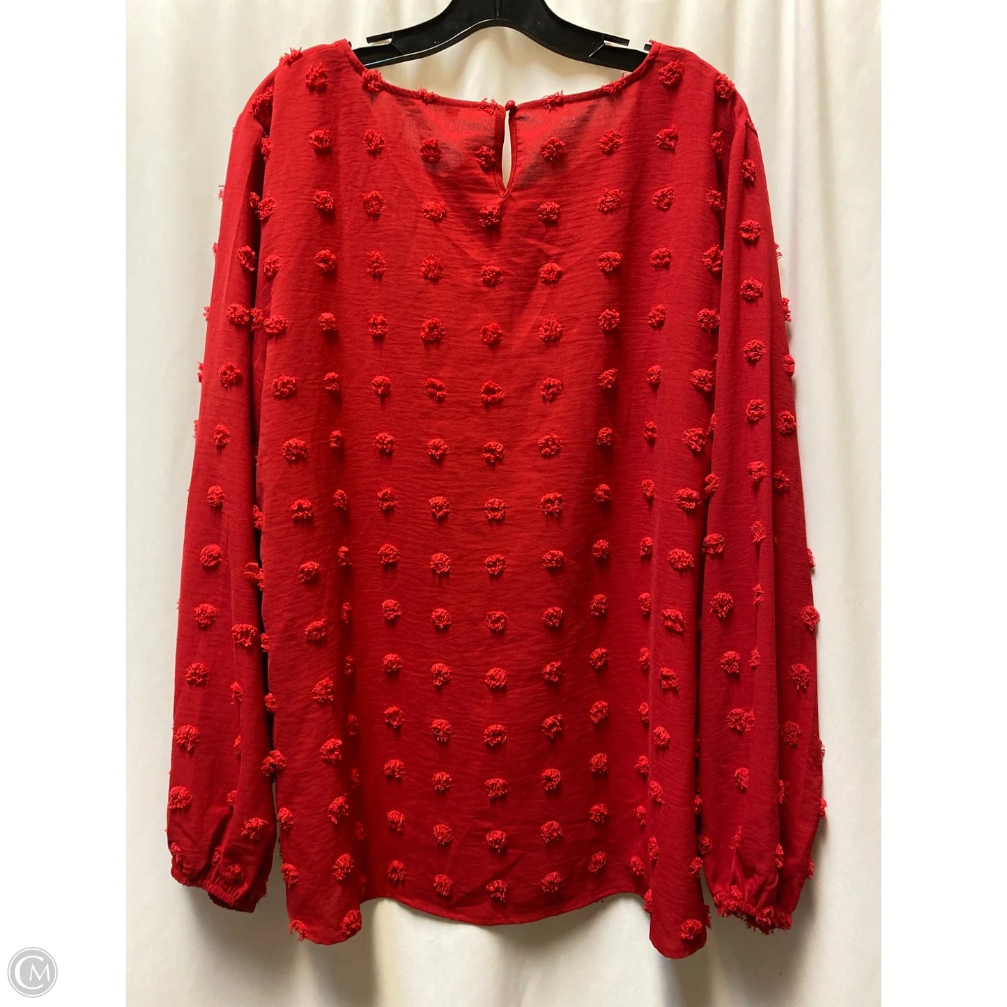 Top Long Sleeve By Clothes Mentor In Red, Size: 2x