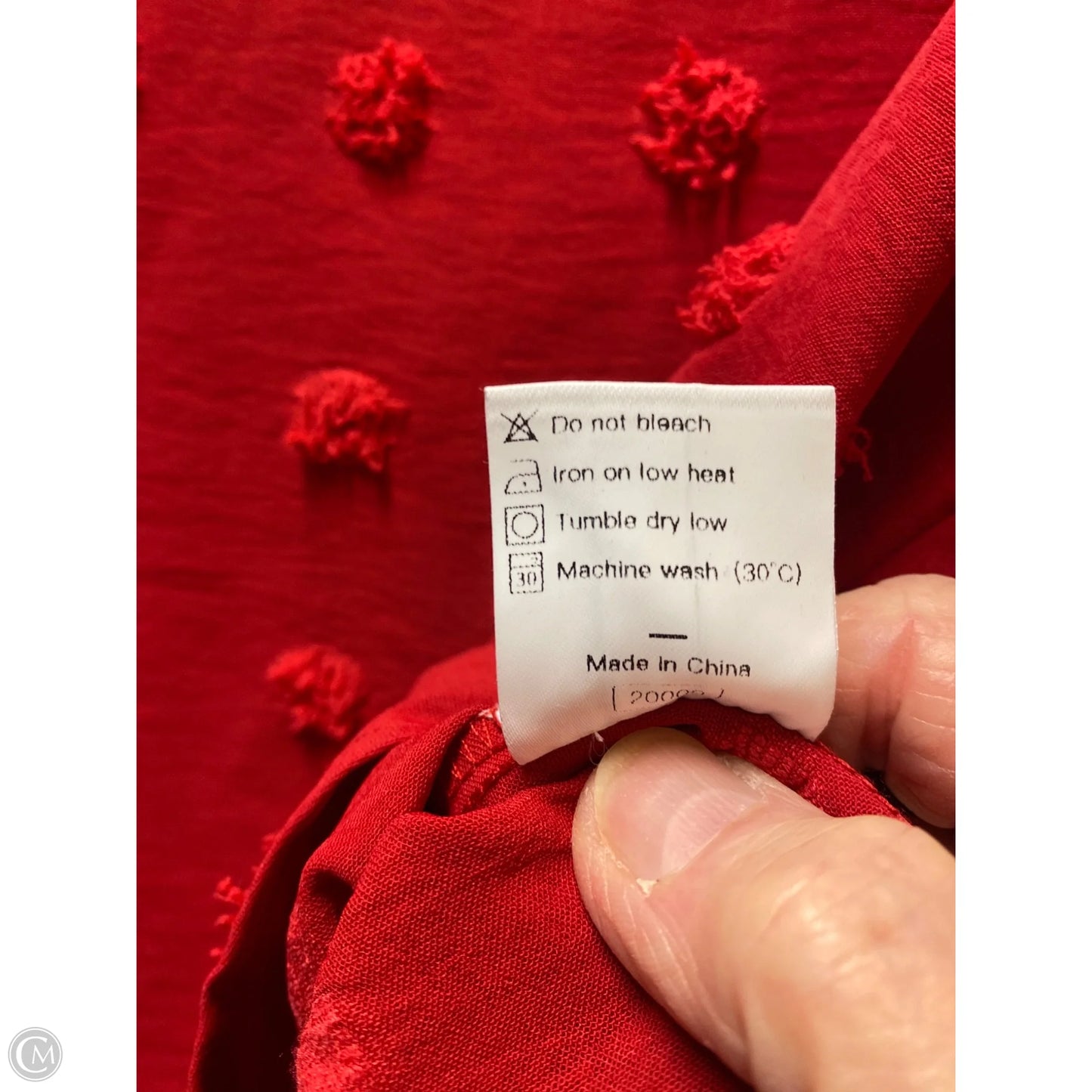 Top Long Sleeve By Clothes Mentor In Red, Size: 2x