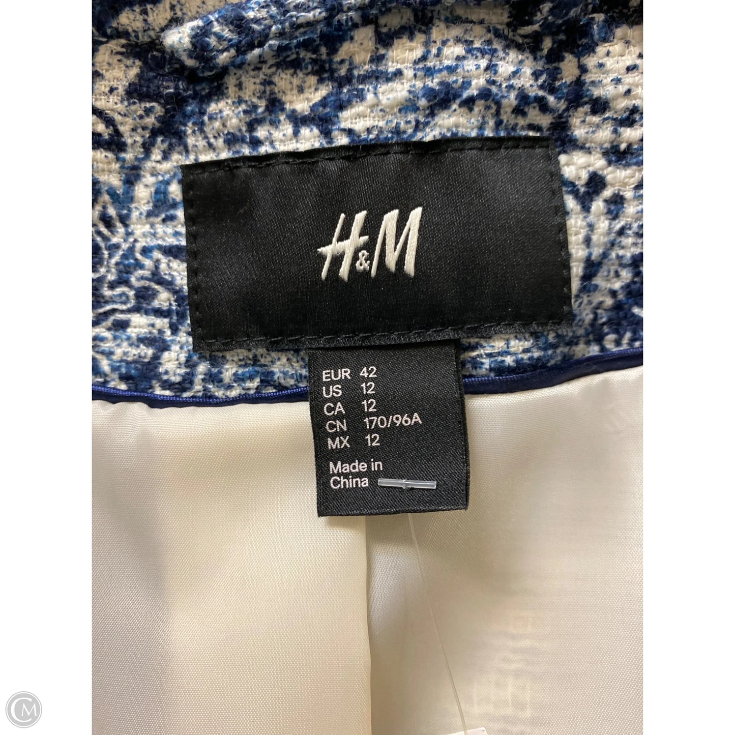 Blazer By H&m In Blue, Size: L