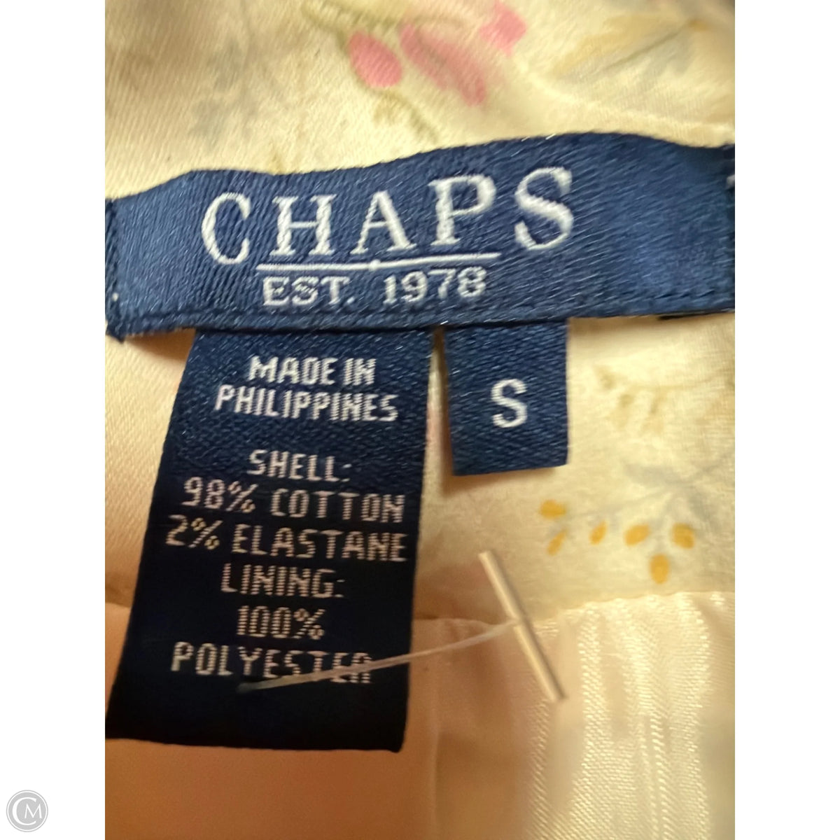 Blazer By Chaps In Yellow, Size: S