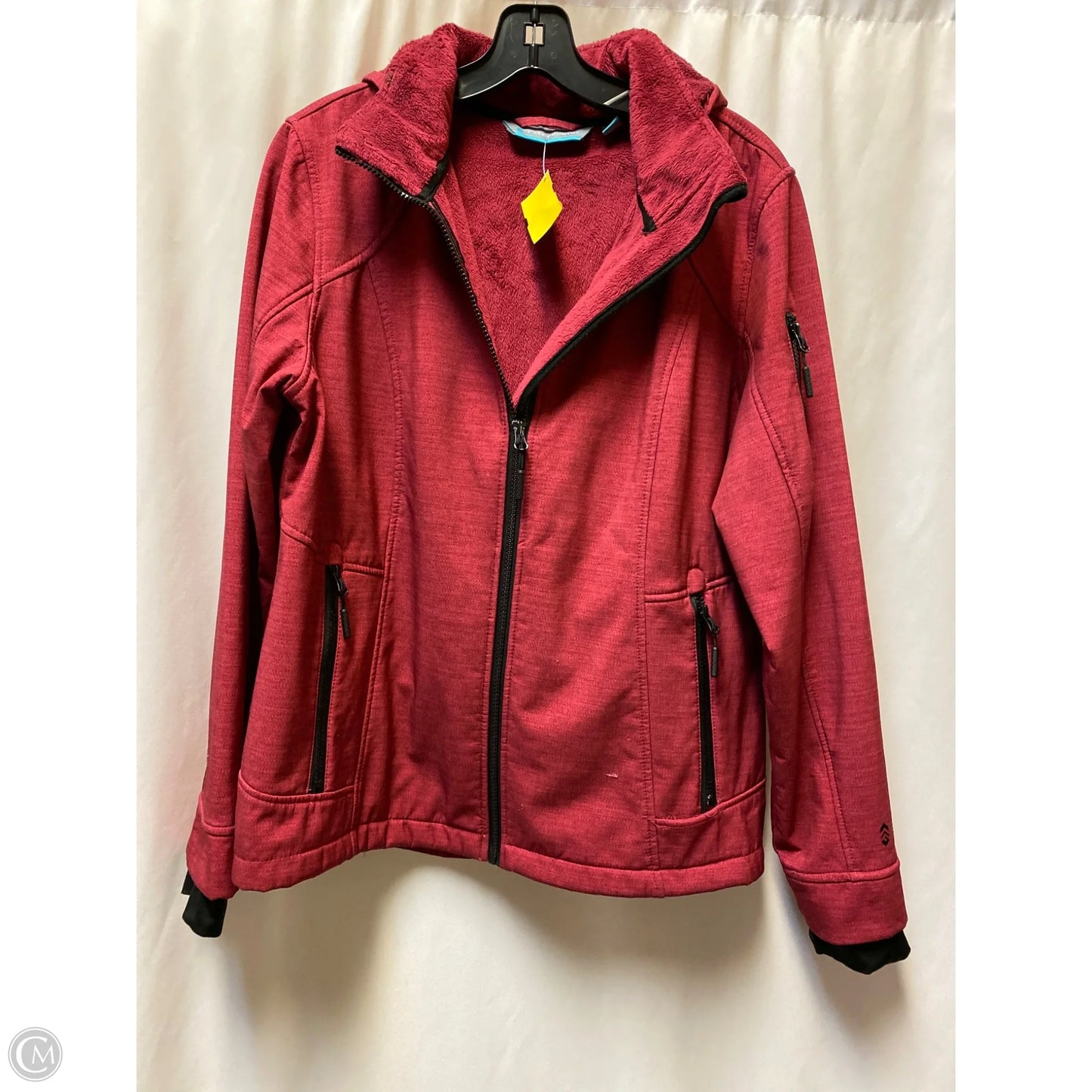 Jacket Utility By Free Country In Maroon, Size: L