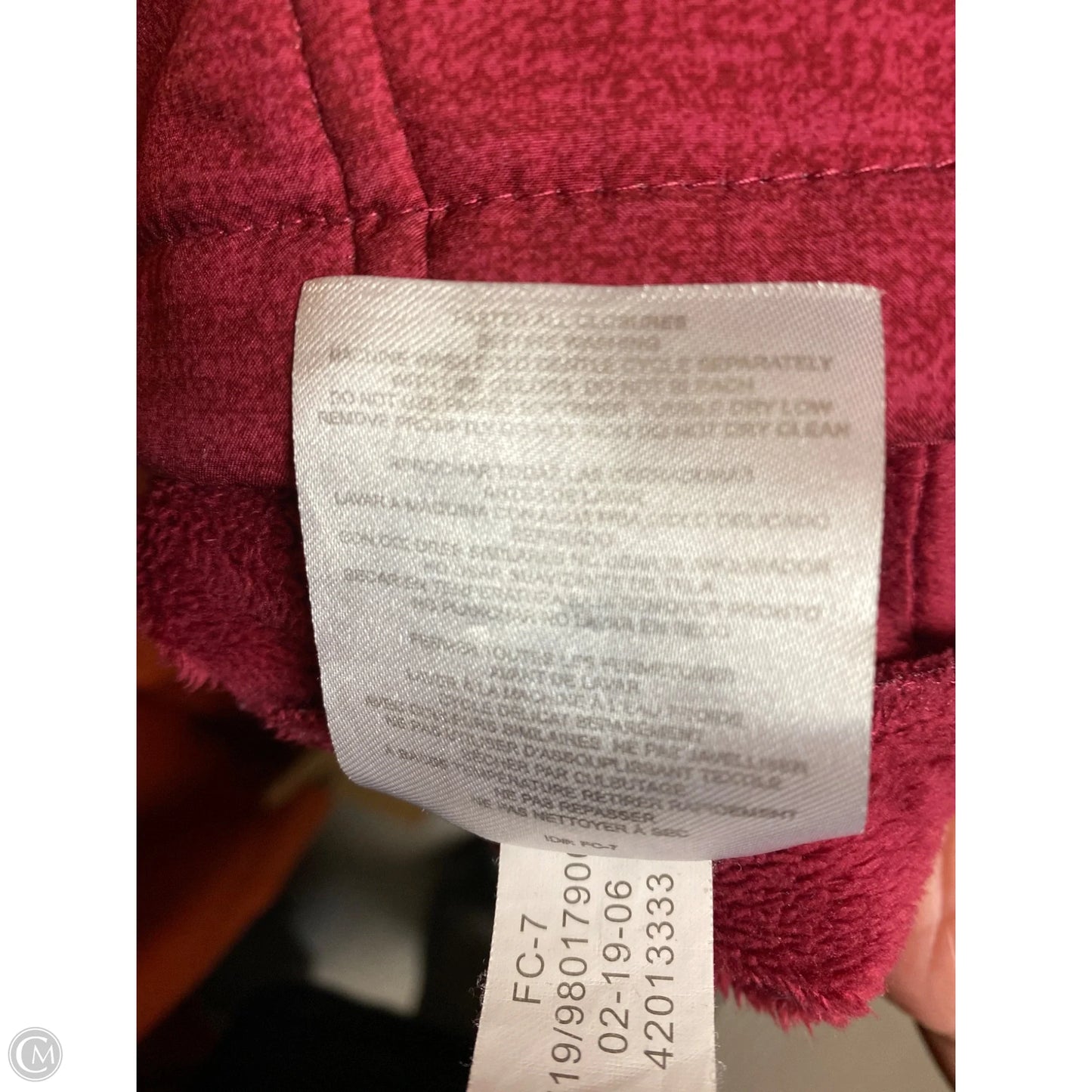 Jacket Utility By Free Country In Maroon, Size: L