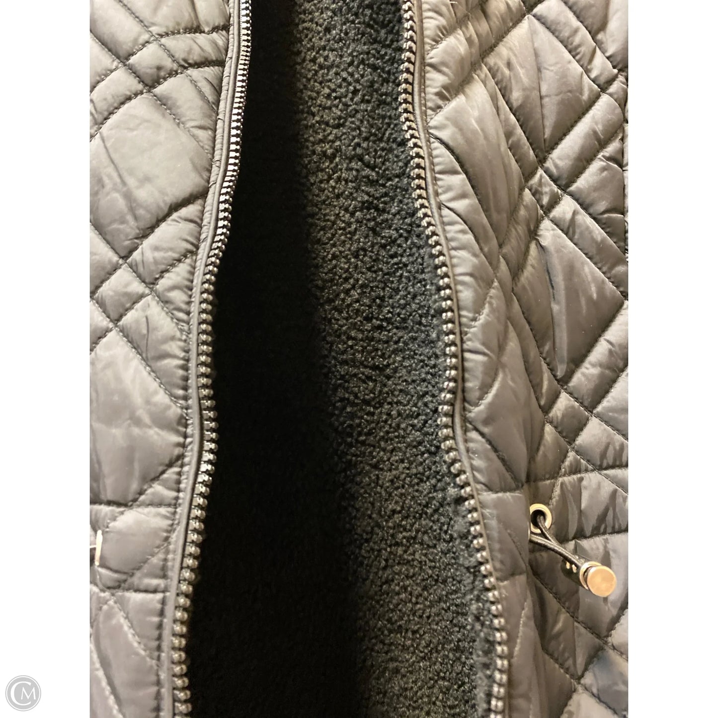 Vest Puffer & Quilted By Time And Tru In Black, Size: S