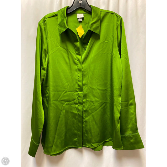Top Long Sleeve By A New Day In Green, Size: L